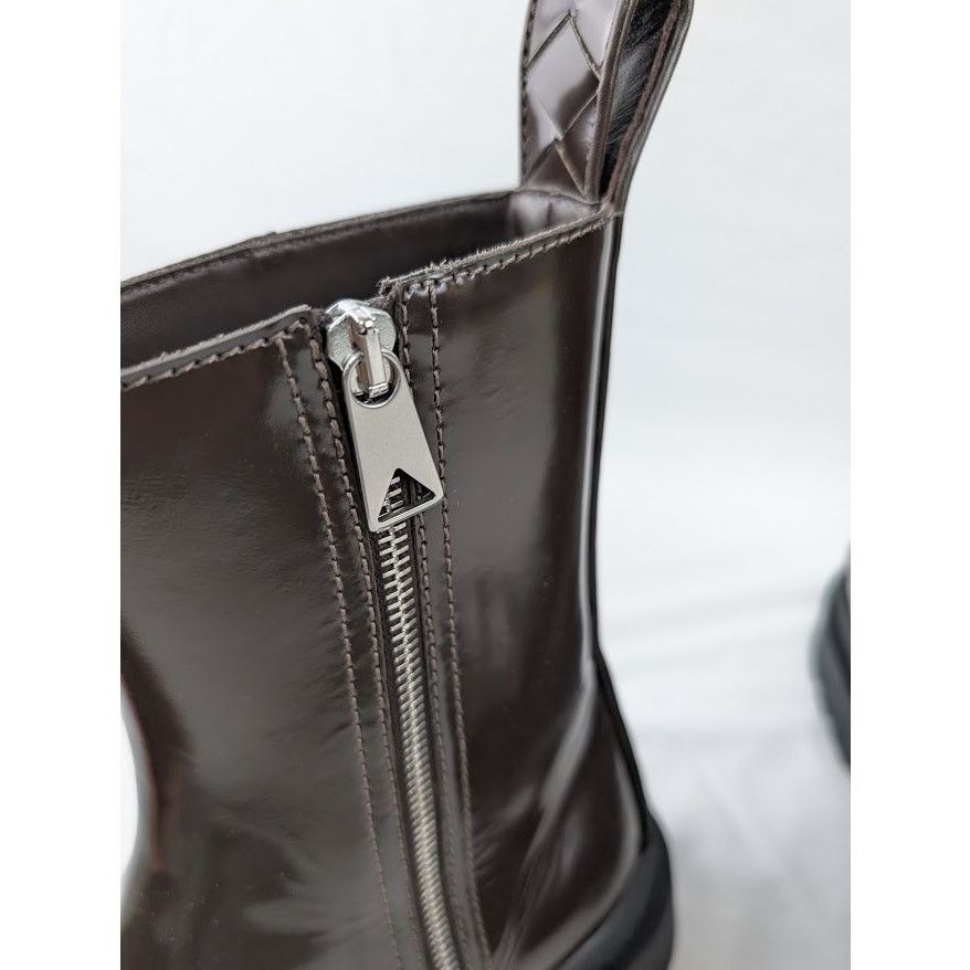 Bottega Veneta o1rshd1 Texas Calf Highway Ankle Boot in Fondant/Black Size US 10 / EU 43 - 14 Thumbnail