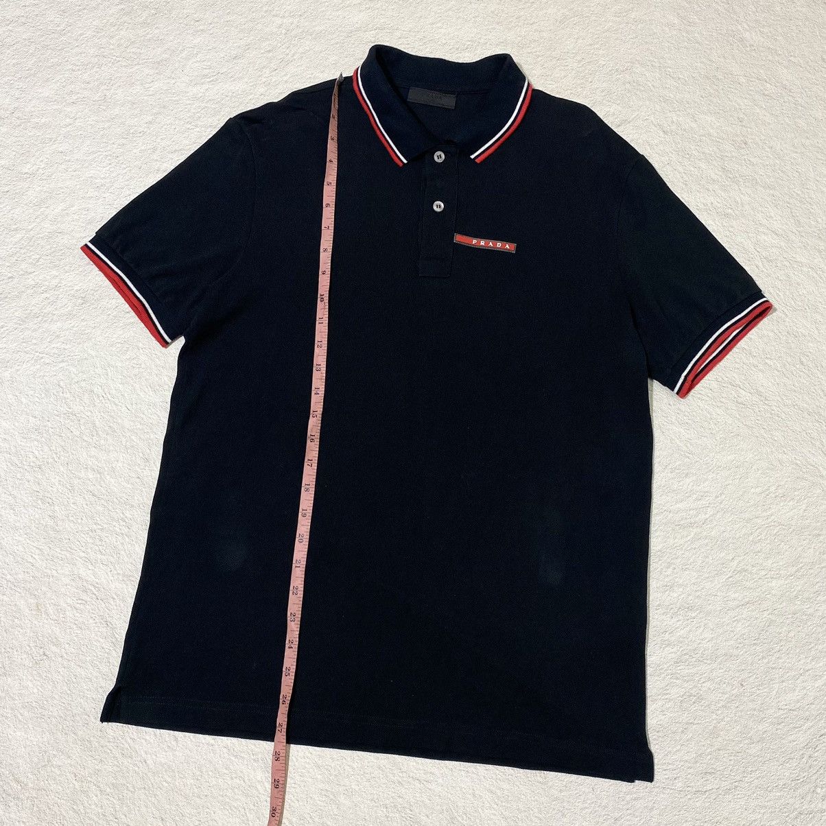 Prada 🔥RARE🔥 Prada Red Tab Poloshirt Size US L / EU 52-54 / 3 - 3 Thumbnail