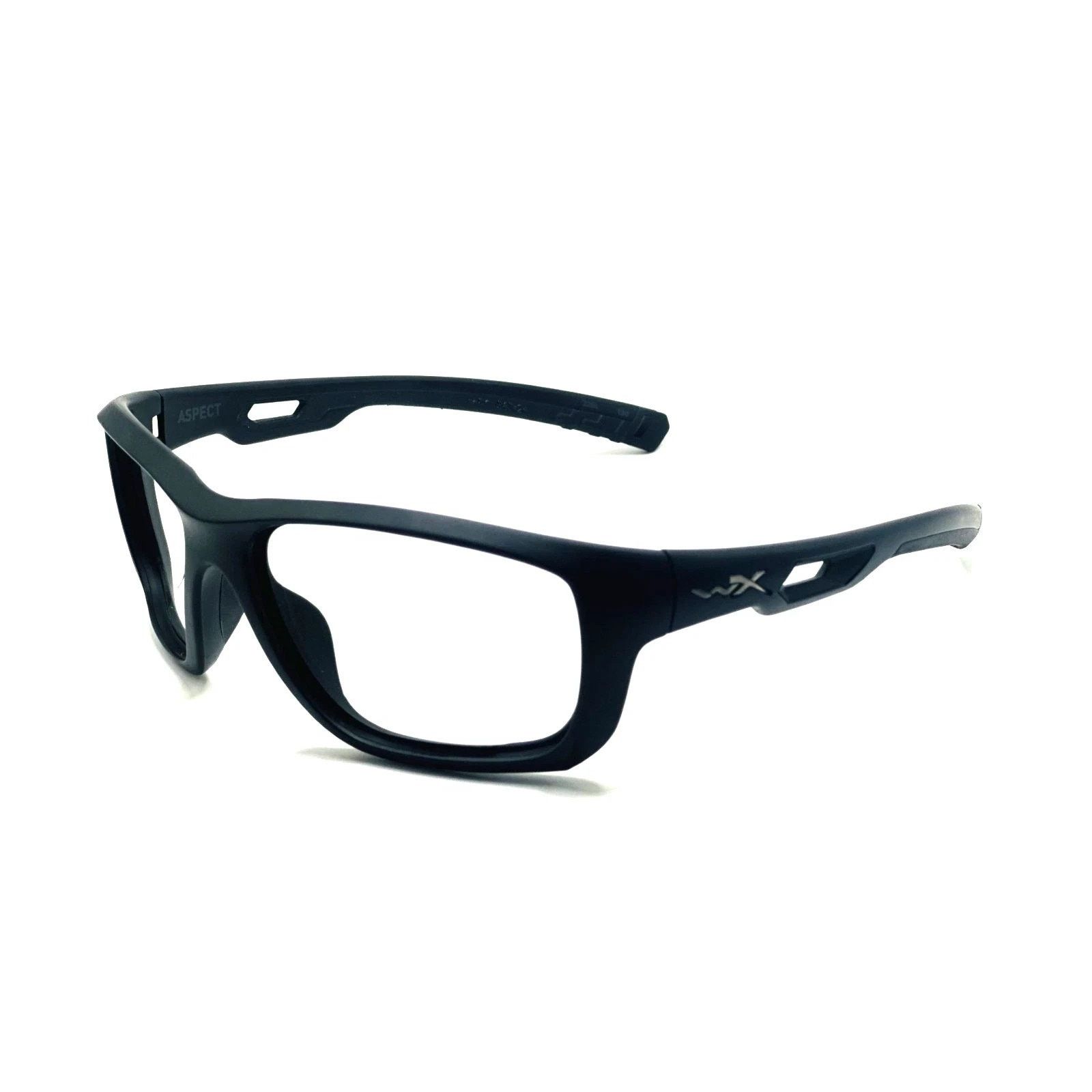 & Other Stories WILEY X ASPECT Z94.3 WX Z87-2 BLACK EYEGLASSES FRAMES 60-18 Size ONE SIZE - 3 Thumbnail