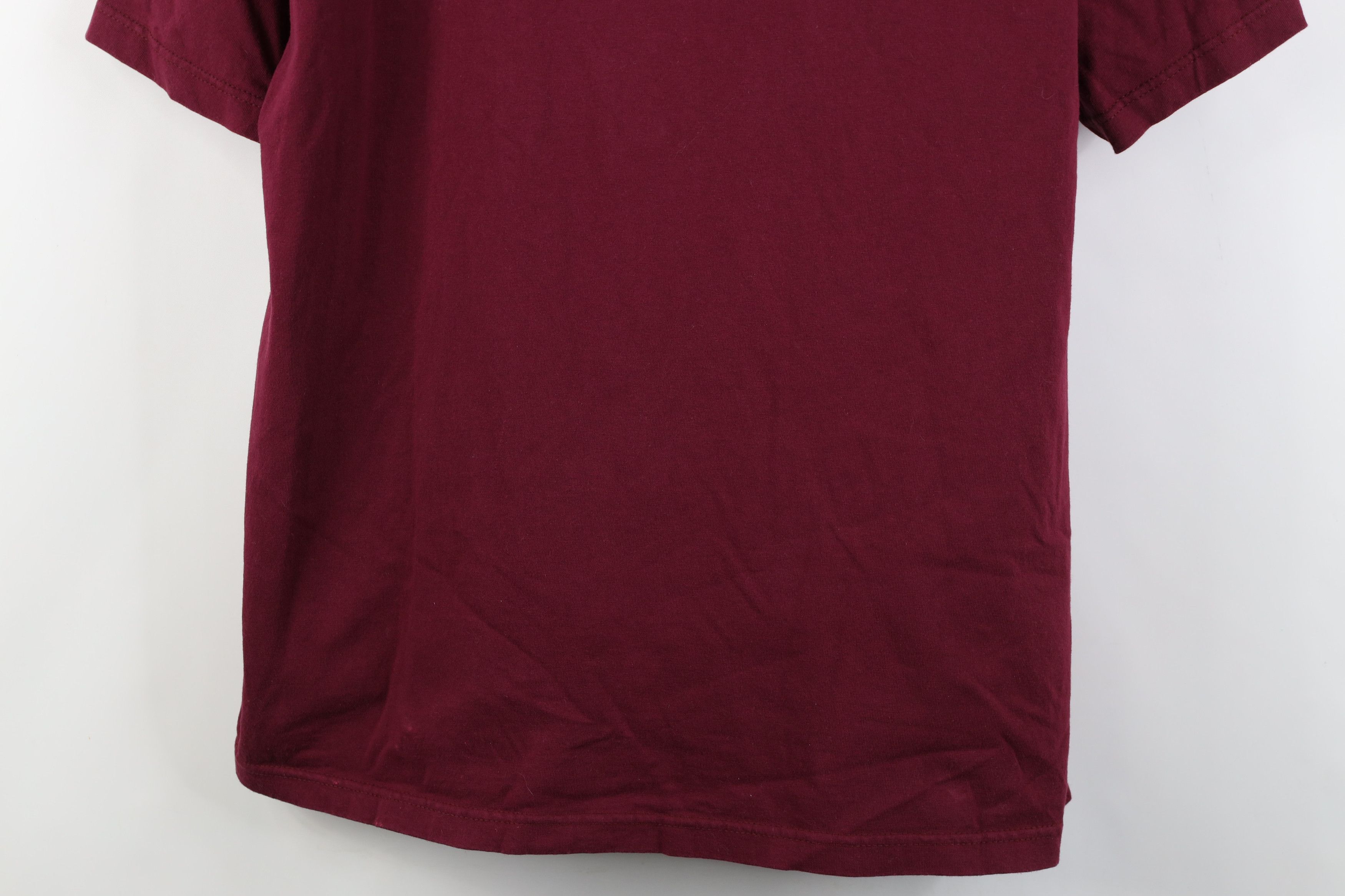 Nike Vintage Y2K Nike Scott Big Center Swoosh T-Shirt Burgundy Size US XL / EU 56 / 4 - 3 Thumbnail