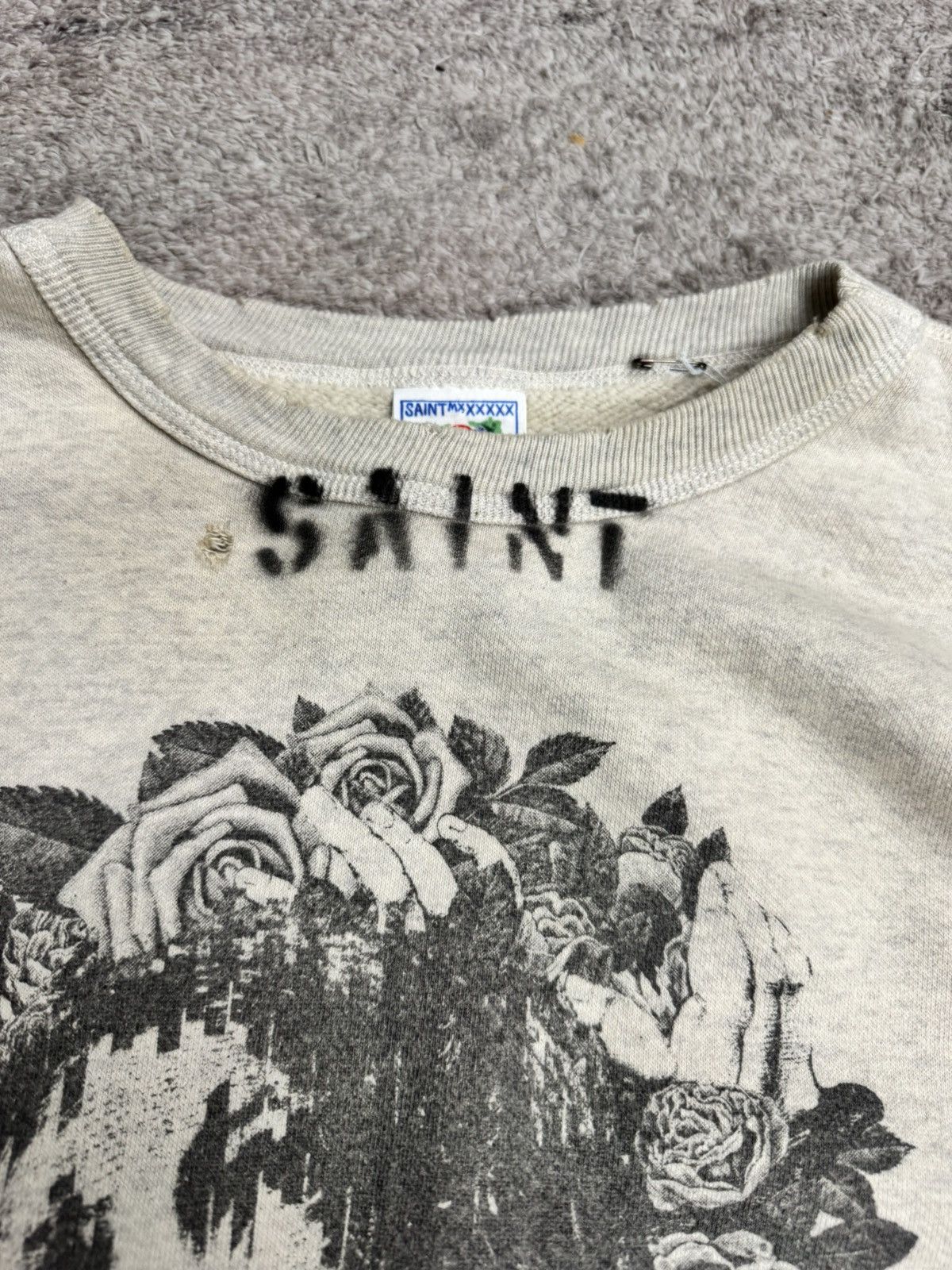 Saint Michael SAINT MICHAEL MOTHER CREWNECK - GREY Size US S / EU 44-46 / 1 - 3 Thumbnail
