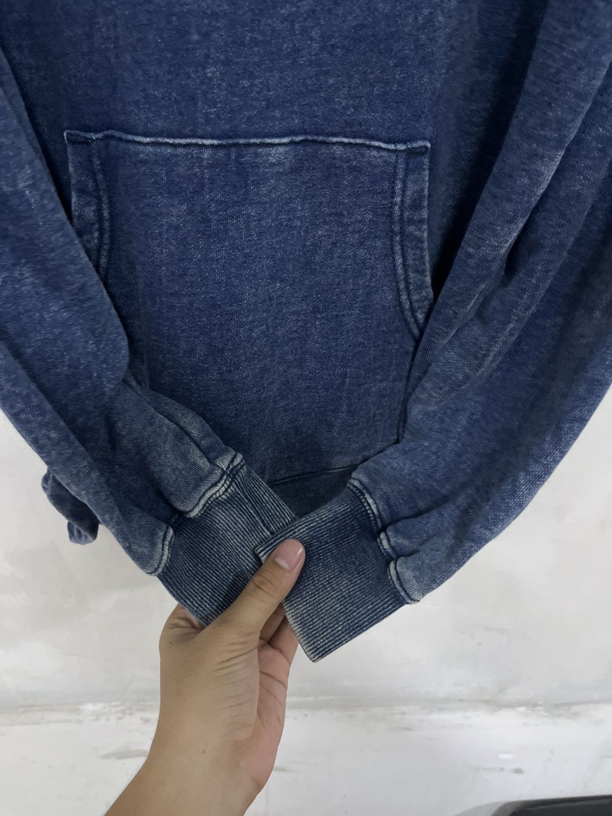 Edwin Vtg Edwin Washed Denim Pull Over hoodie x Japanese brand Size US L / EU 52-54 / 3 - 4 Thumbnail