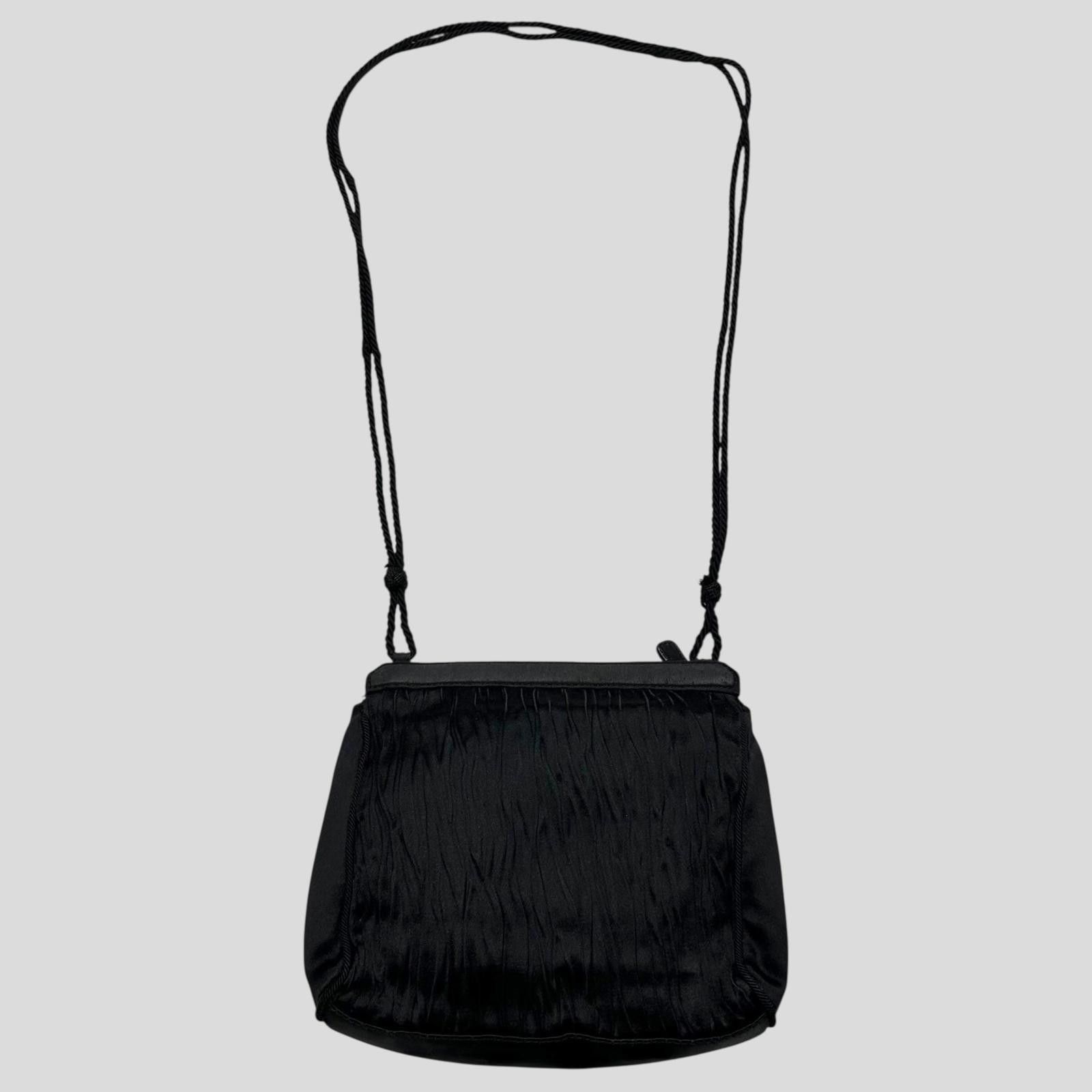 Prada Prada Milano 90’s Velvet Textured Stripe Crossbody Bag Size ONE SIZE - 2 Thumbnail