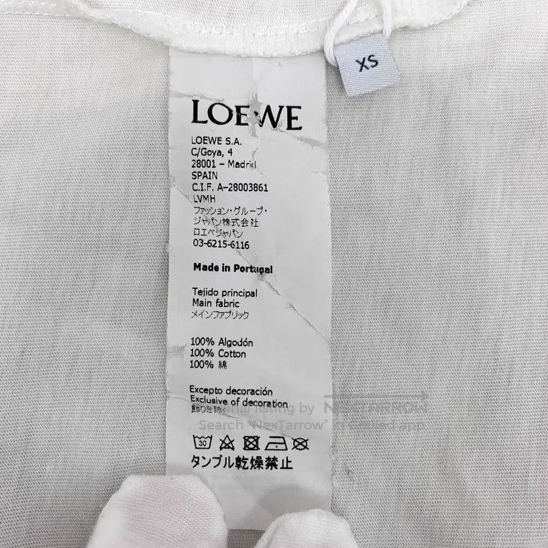Loewe Loewe White Logo Pattern Printed Short Sleeve T-Shirt Size XS / US 0-2 / IT 36-38 - 6 Thumbnail