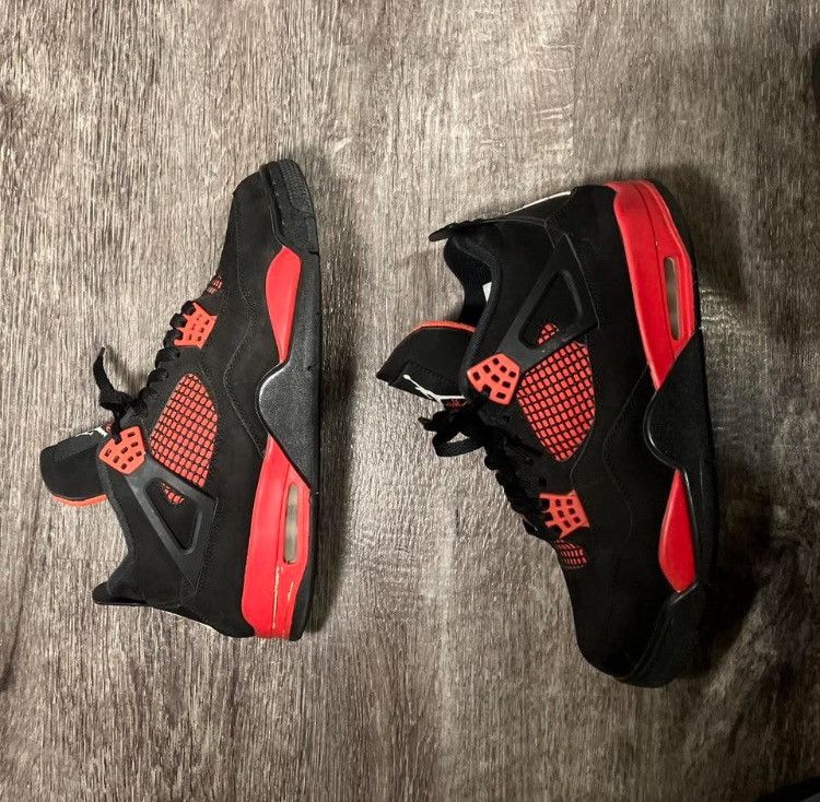 Jordan Brand × Nike Jordan 4 Red Thunders 11.5M Size US 11.5 / EU 44-45 - 3 Thumbnail