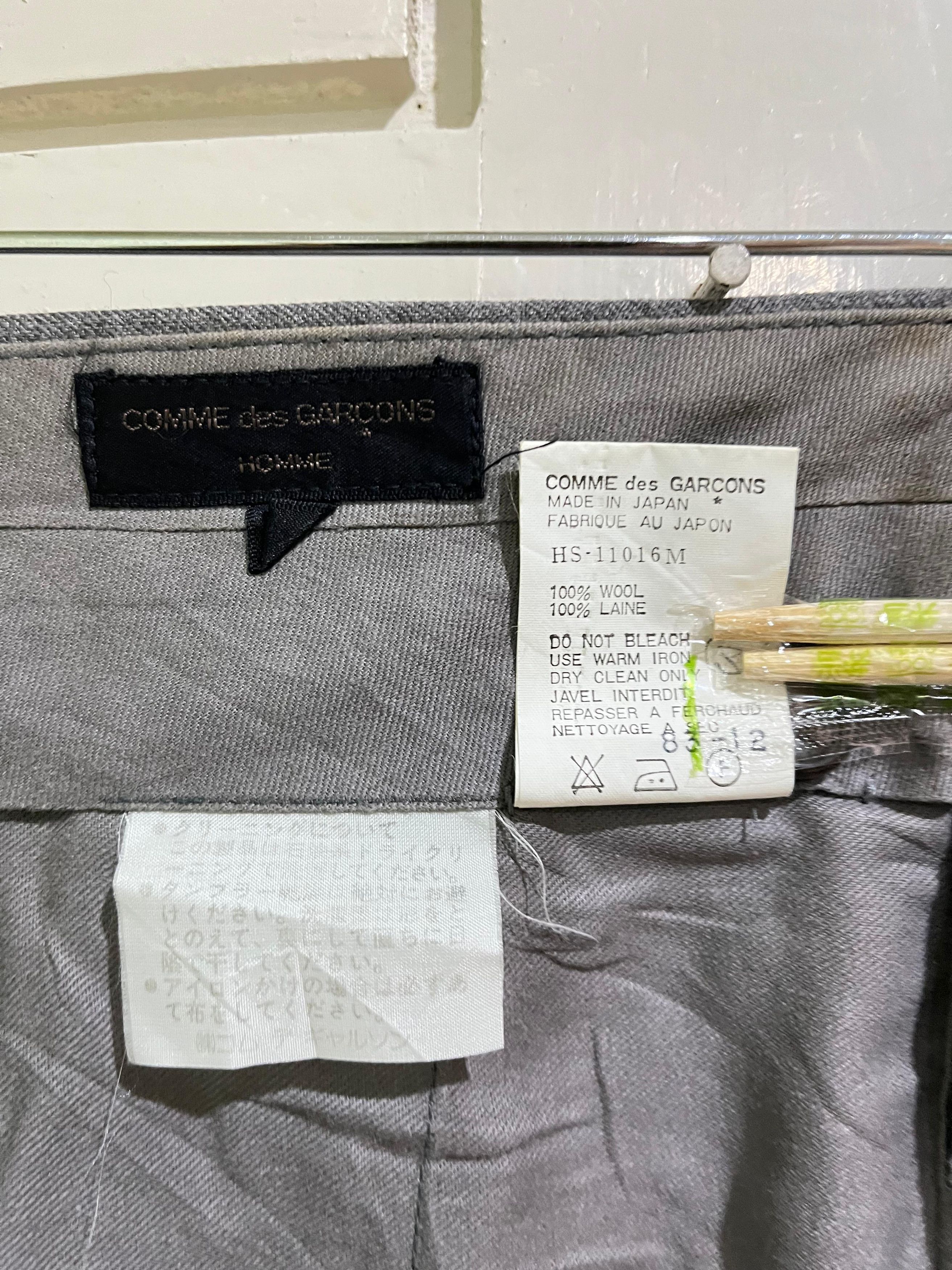 Comme des Garcons Homme Vintage AD1989 Comme des Garcons Homme Wool Trouser Pants Size US 32 / EU 48 - 10 Thumbnail