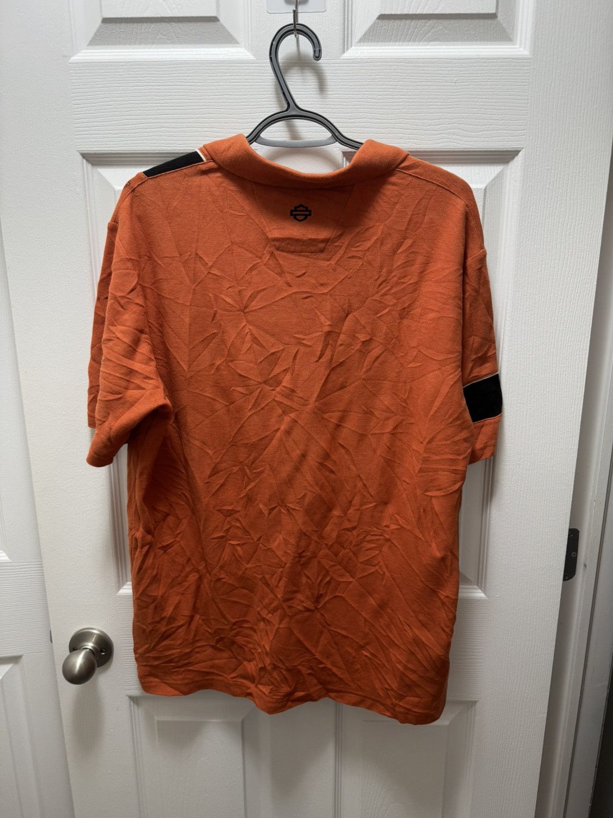 Harley Davidson Harley Davidson Motorcycle Orange Racing Shirt Polo Vintage Size US M / EU 48-50 / 2 - 2 Thumbnail