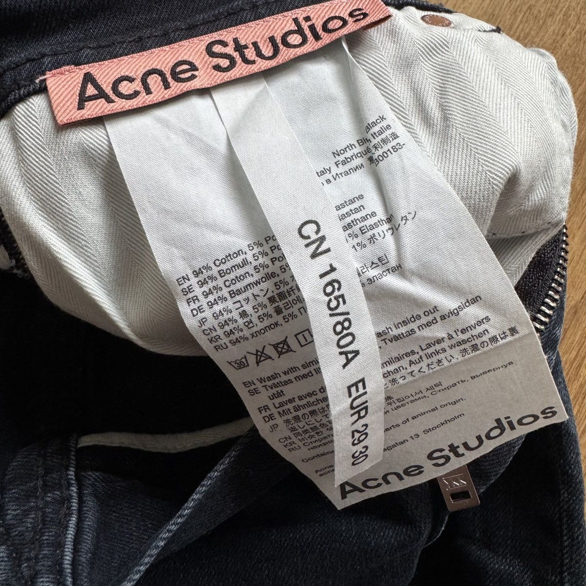 Acne Studios Acne Studios Blue Black North Jeans Size US 29 - 7 Thumbnail