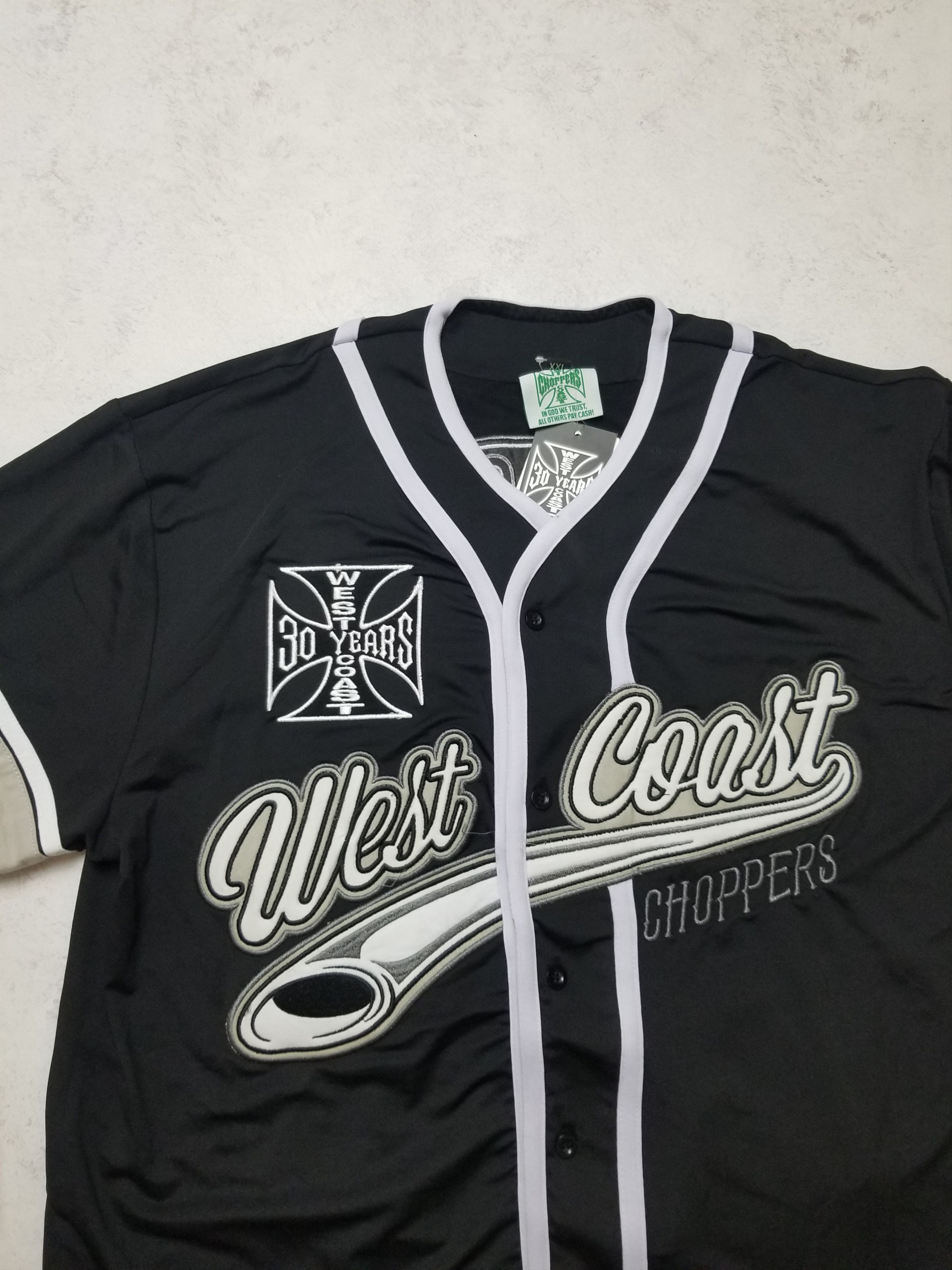 West Coast Choppers 30 Years Anniversary Limited Baseball Jersey Shirt Size US XXL / EU 58 / 5 - 3 Thumbnail