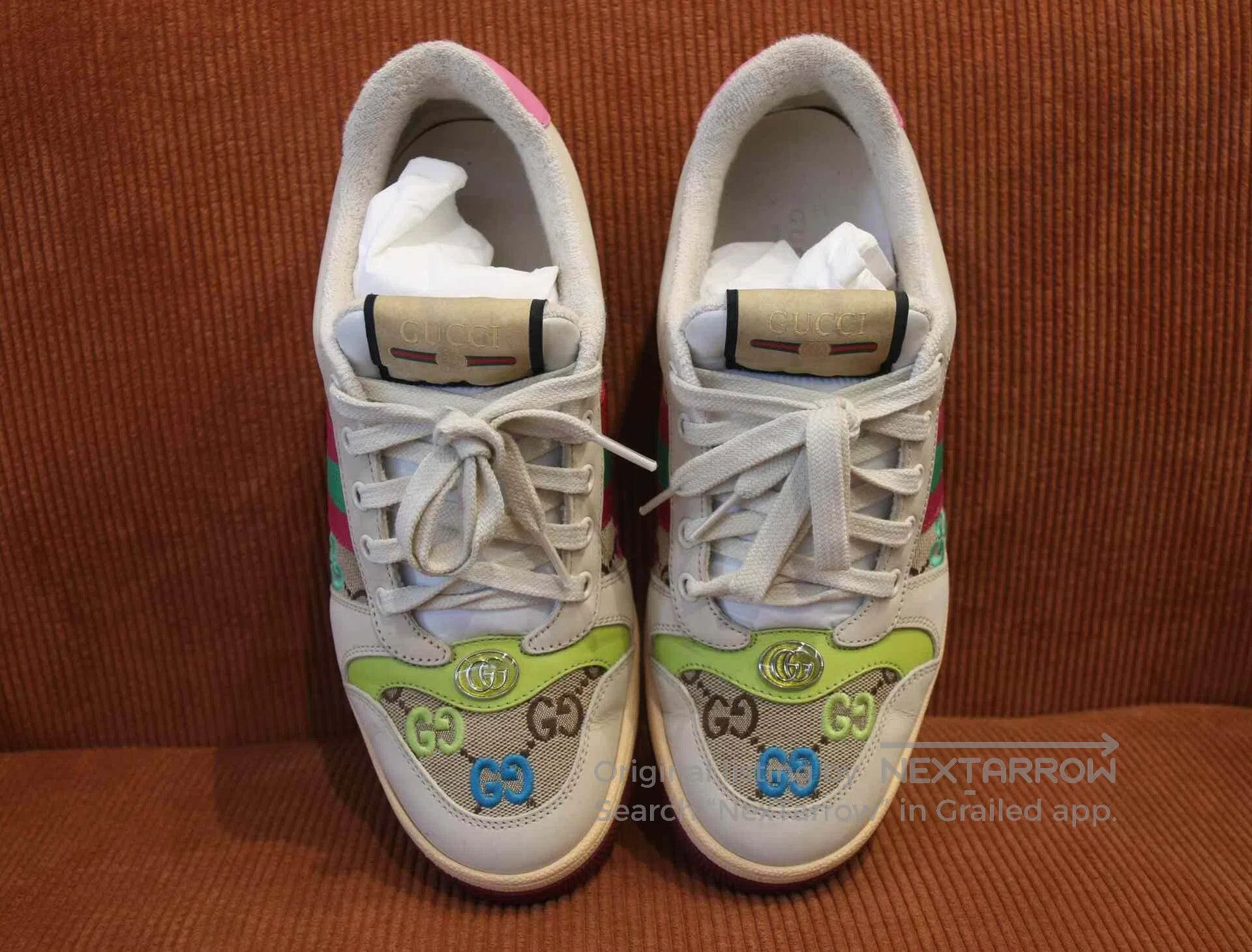 Gucci Gucci Screener Enamel Double G Low-Top Sneakers. Size US 7.5 / IT 37.5 - 4 Thumbnail