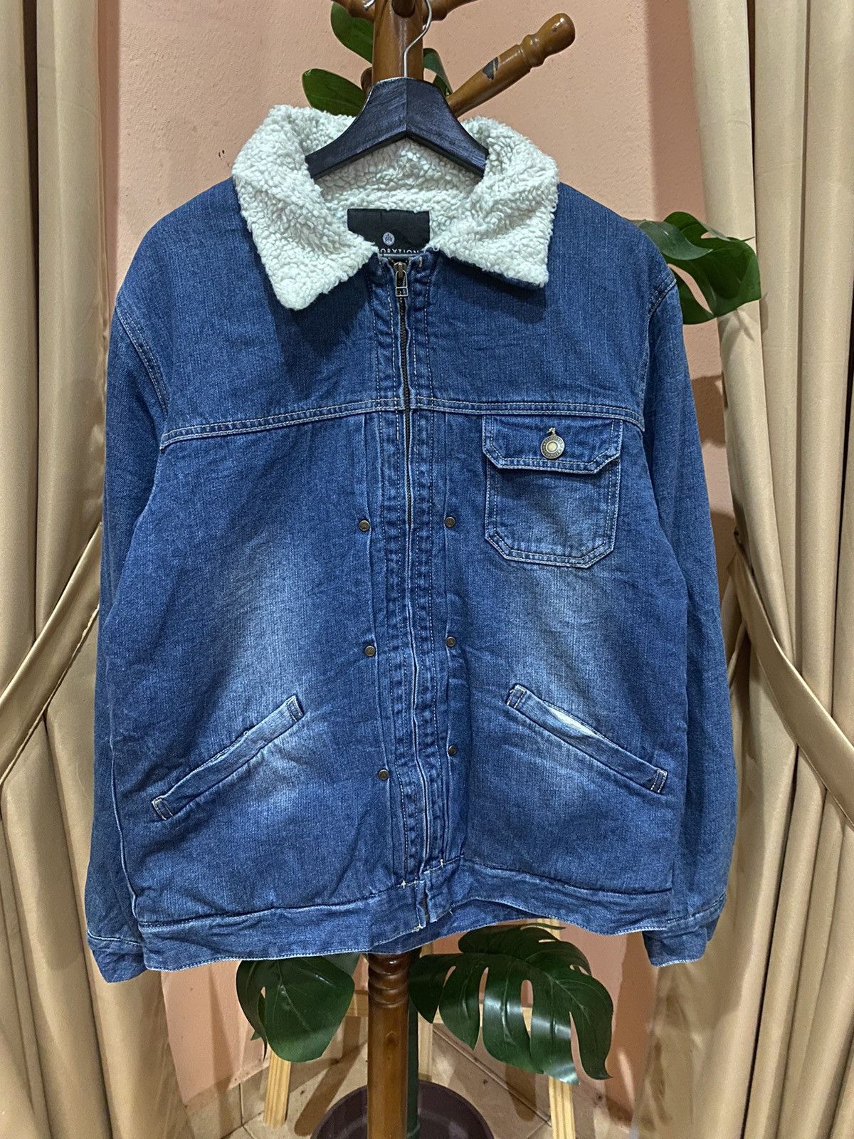 Restoration VINTAGE RESTORATION DENIM FUR LINING JACKET Size XL / US 12-14 / IT 48-50 - 3 Thumbnail