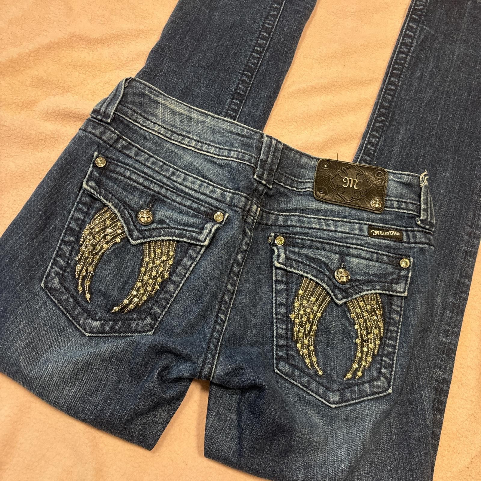 Other y2k miss me skinny wing jeans Size 29" - 2 Thumbnail
