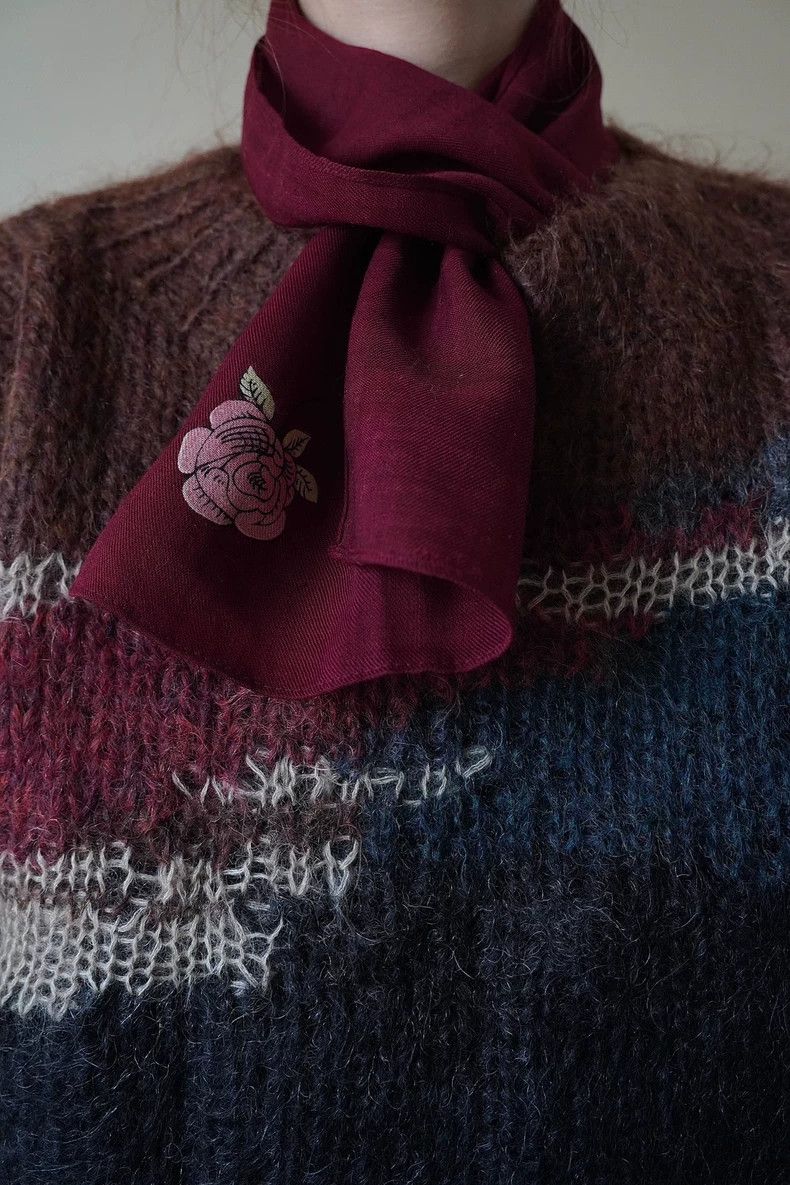 Kenzo KENZO Alice in Wonderland thin wool scarf Size ONE SIZE - 5 Thumbnail