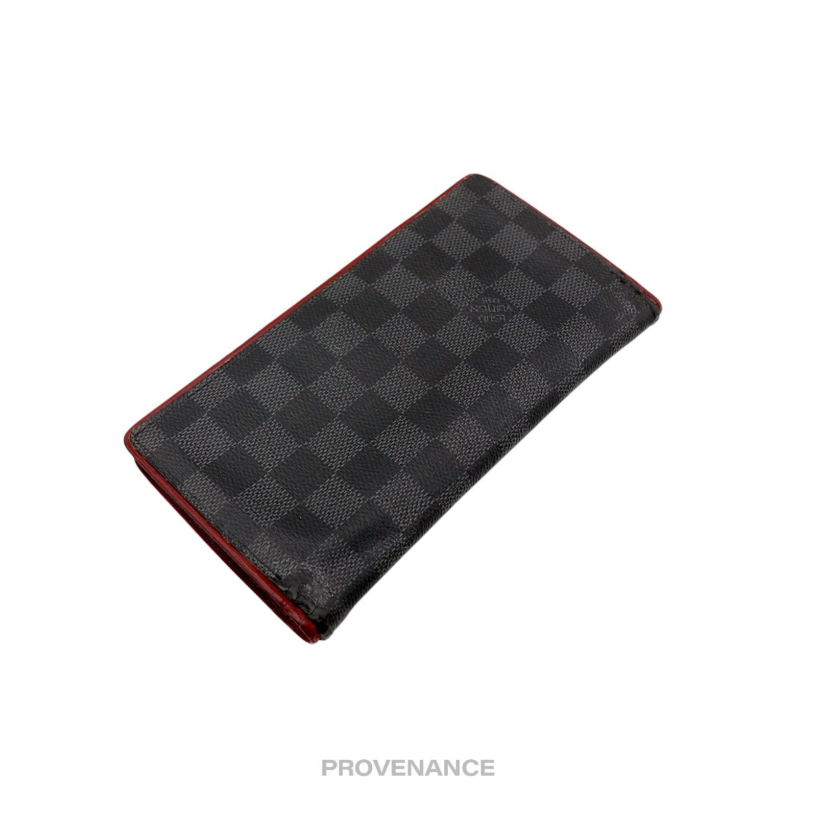 Louis Vuitton 🔴 Louis Vuitton Brazza Long Wallet - Damier Graphite Red Size ONE SIZE - 4 Thumbnail