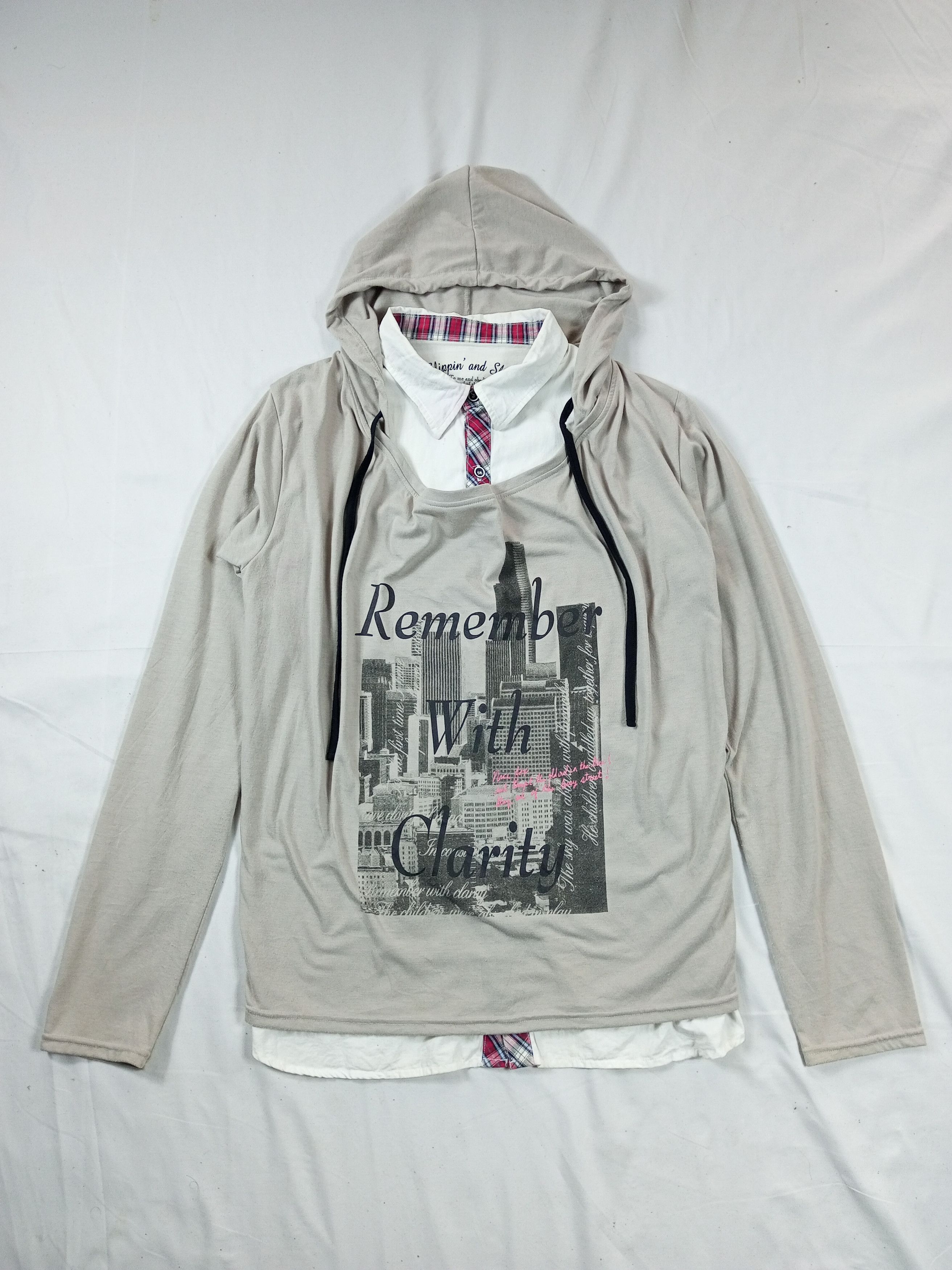 Japanese Brand japanese double layer Long Sleeve button shirt Size US L / EU 52-54 / 3 - 5 Thumbnail