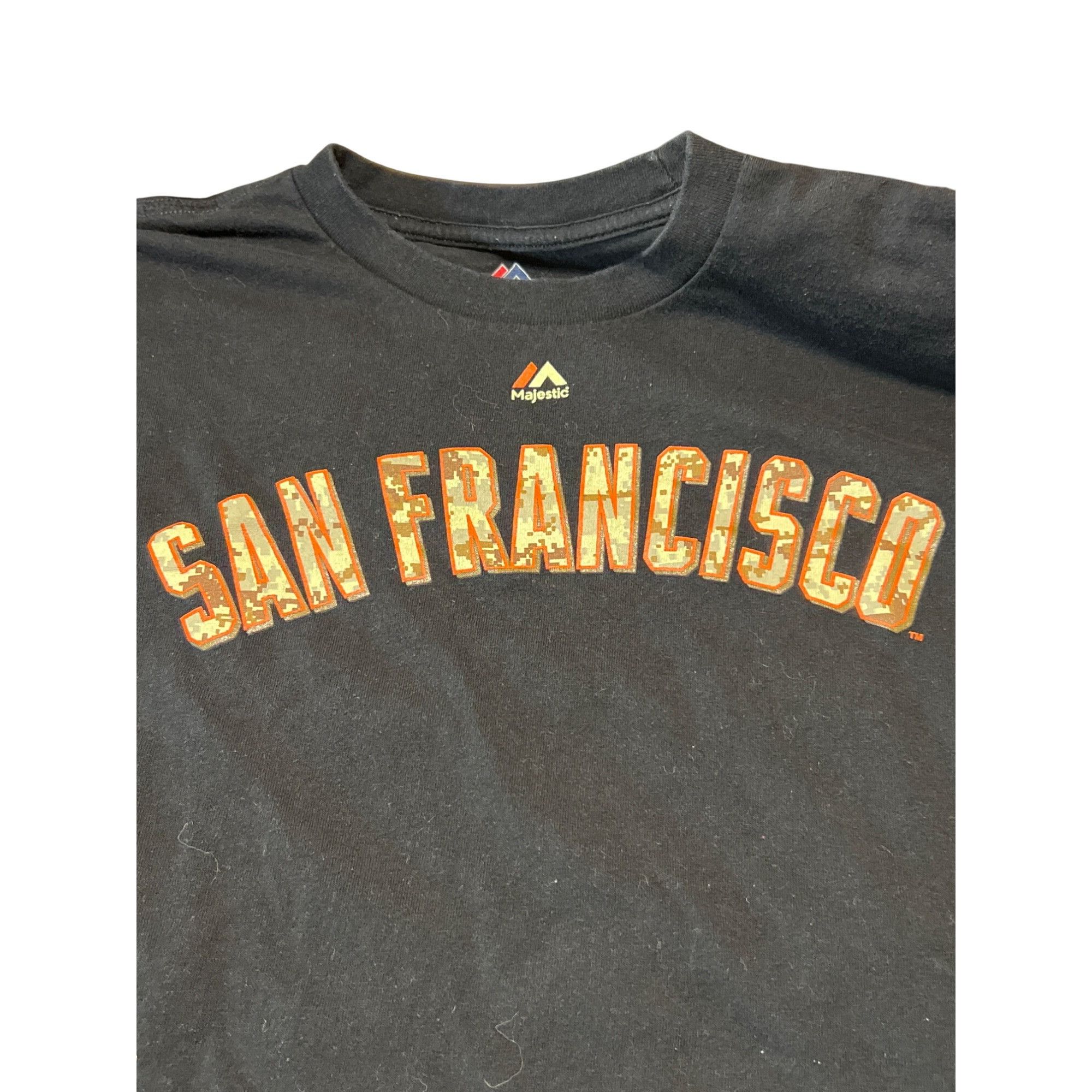 Majestic Majestic San Francisco Giants Posey #28 Digi Camo Lettering Size US XL / EU 56 / 4 - 2 Thumbnail