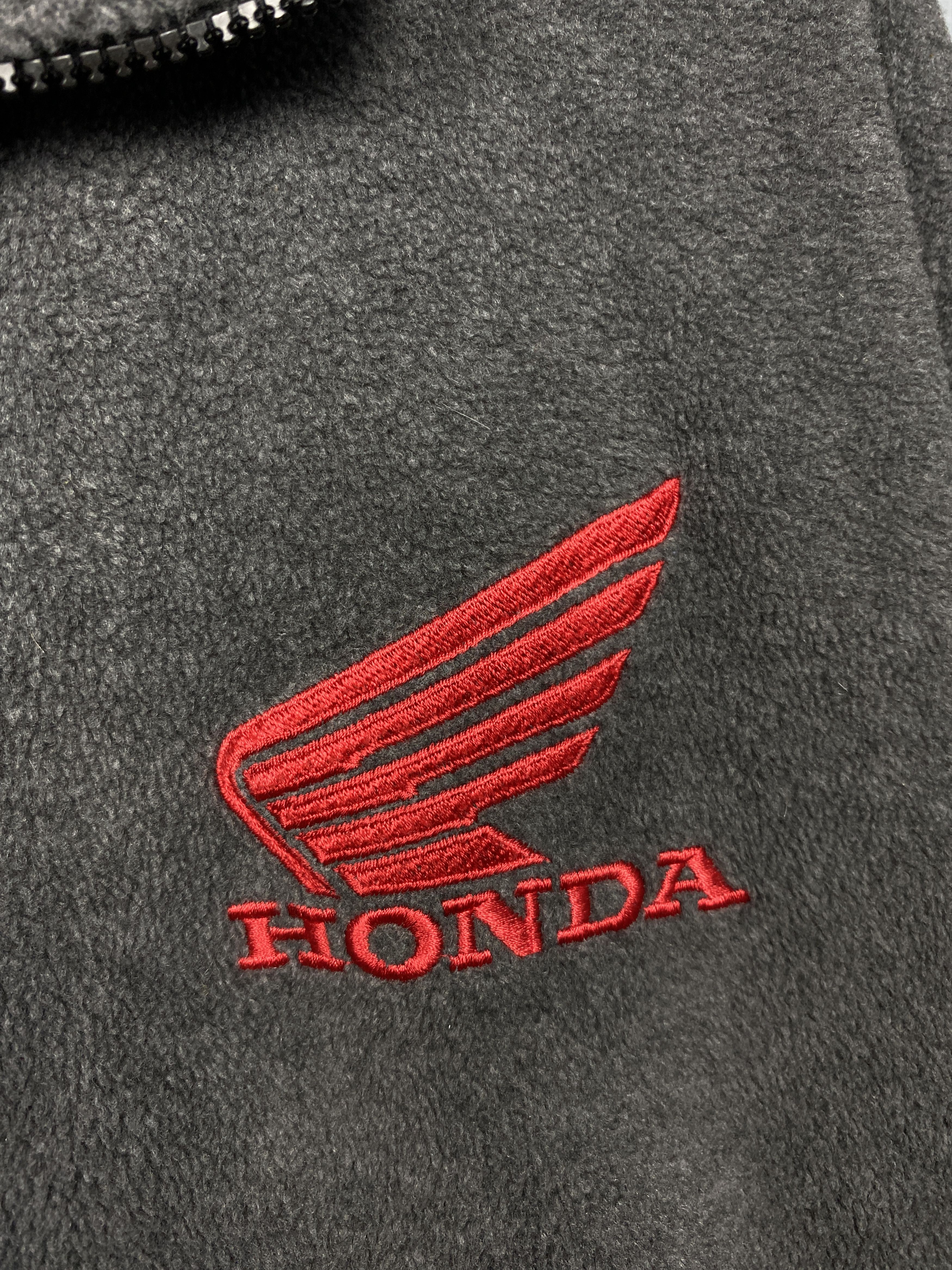 Honda × Vintage Honda 90s Vintage Mens Full Zip Fleece Jacket Size US XL / EU 56 / 4 - 3 Thumbnail