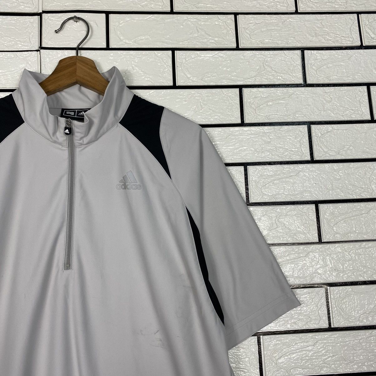 Adidas 📌Vintage Half Zipper Collar Jacket Adidas Short Sleeve Size US M / EU 48-50 / 2 - 7 Thumbnail