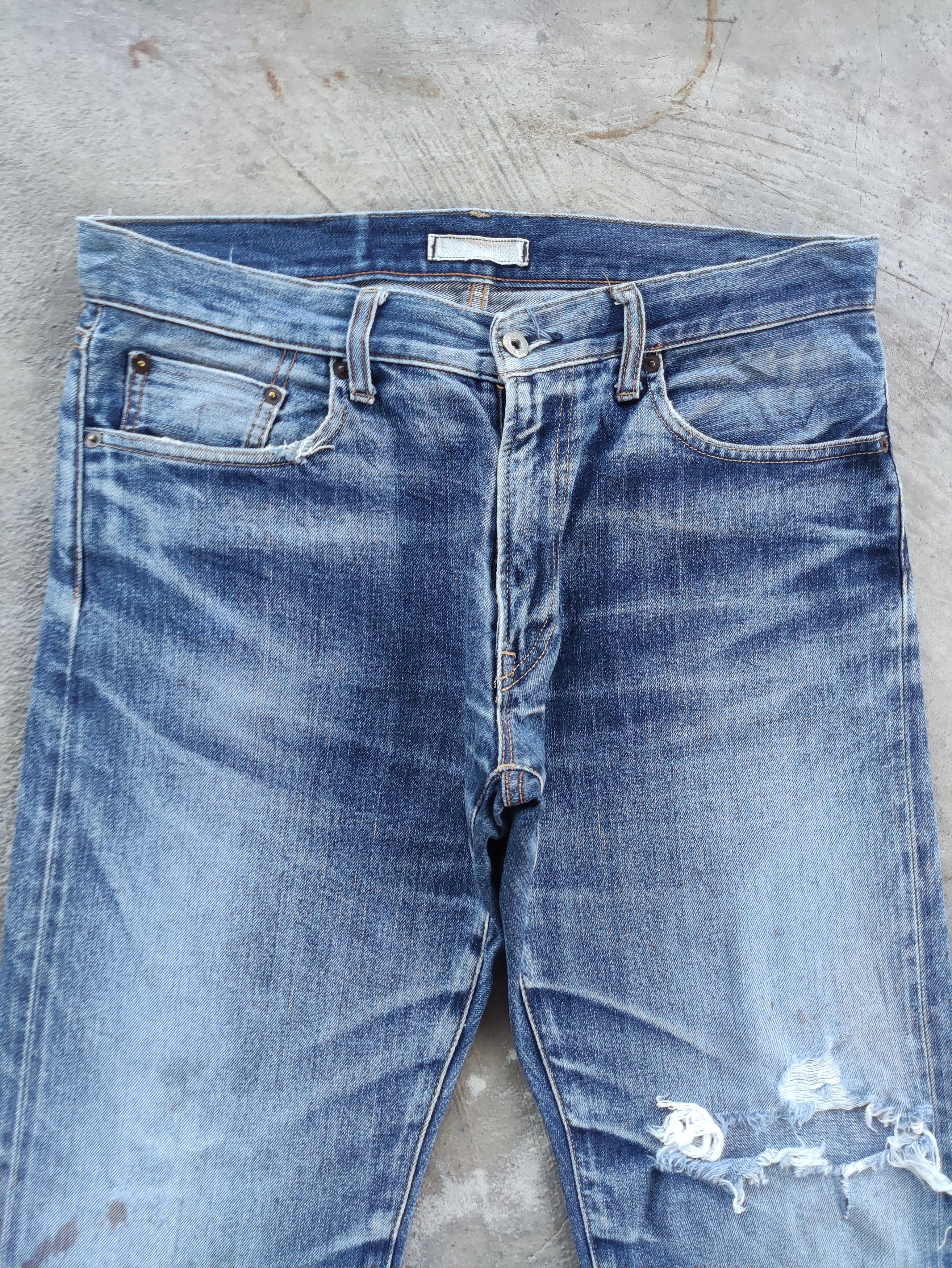 Japanese Brand Vintage Japanese Jean Distressed Faded Denim Size US 36 / EU 52 - 3 Thumbnail