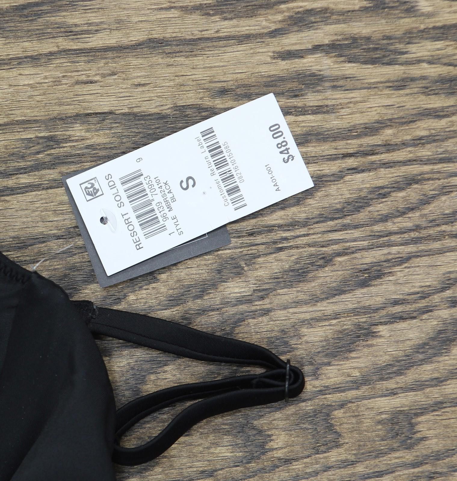 Bar III Bar Iii Womens Ring-detail Bikini Swim Top Mbrs24101 Black S Size ONE SIZE - 4 Thumbnail