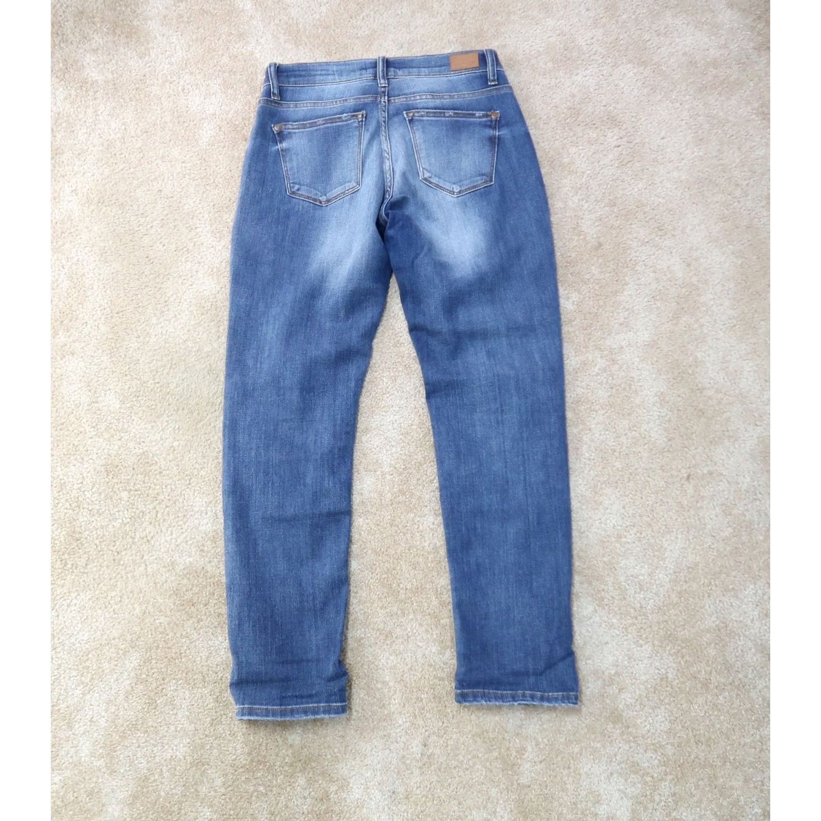 Denime VINTAGE/Judy Blue Jeans Women's 7/28 Jeans Denim Mid Rise Stretch 5-Pocket 28in Inseam Size 30 Blue Boys Womens Size 28" / US 6 / IT 42 - 7 Thumbnail