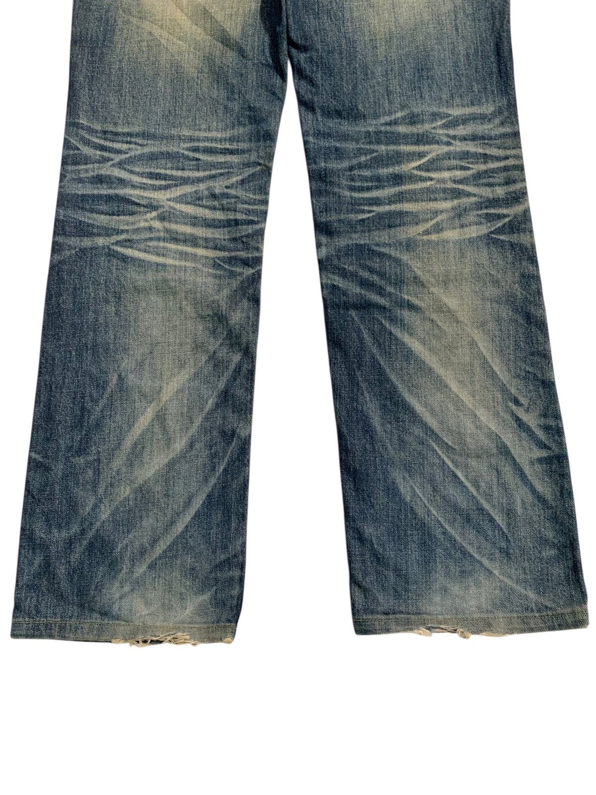 Tornado Mart JAPANESE LOLITA FADED & RUSTY PUNK DISTRESSED DENIM Size US 33 - 9 Thumbnail