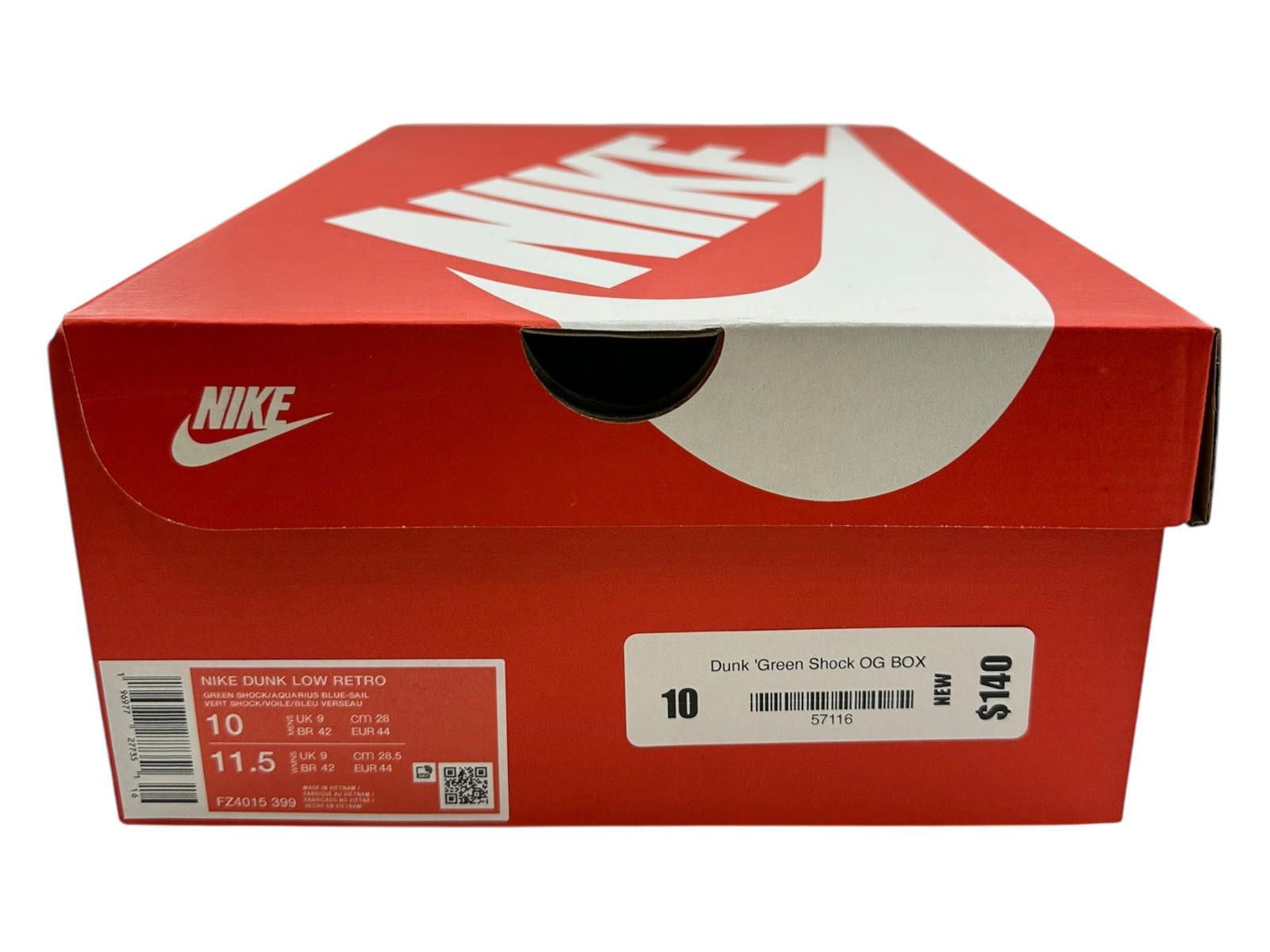 Nike Nike Dunk Low Retro Green Shock US 10 New FZ4015-399 Size US 10 / EU 43 - 6 Thumbnail