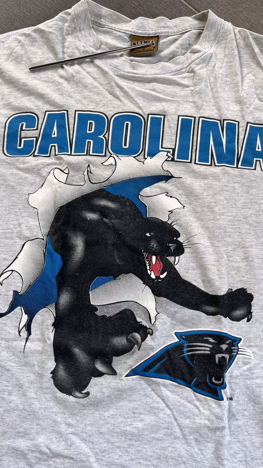 Nutmeg Vintage Tee NFL Carolina Panther Size US M / EU 48-50 / 2 - 2 Thumbnail