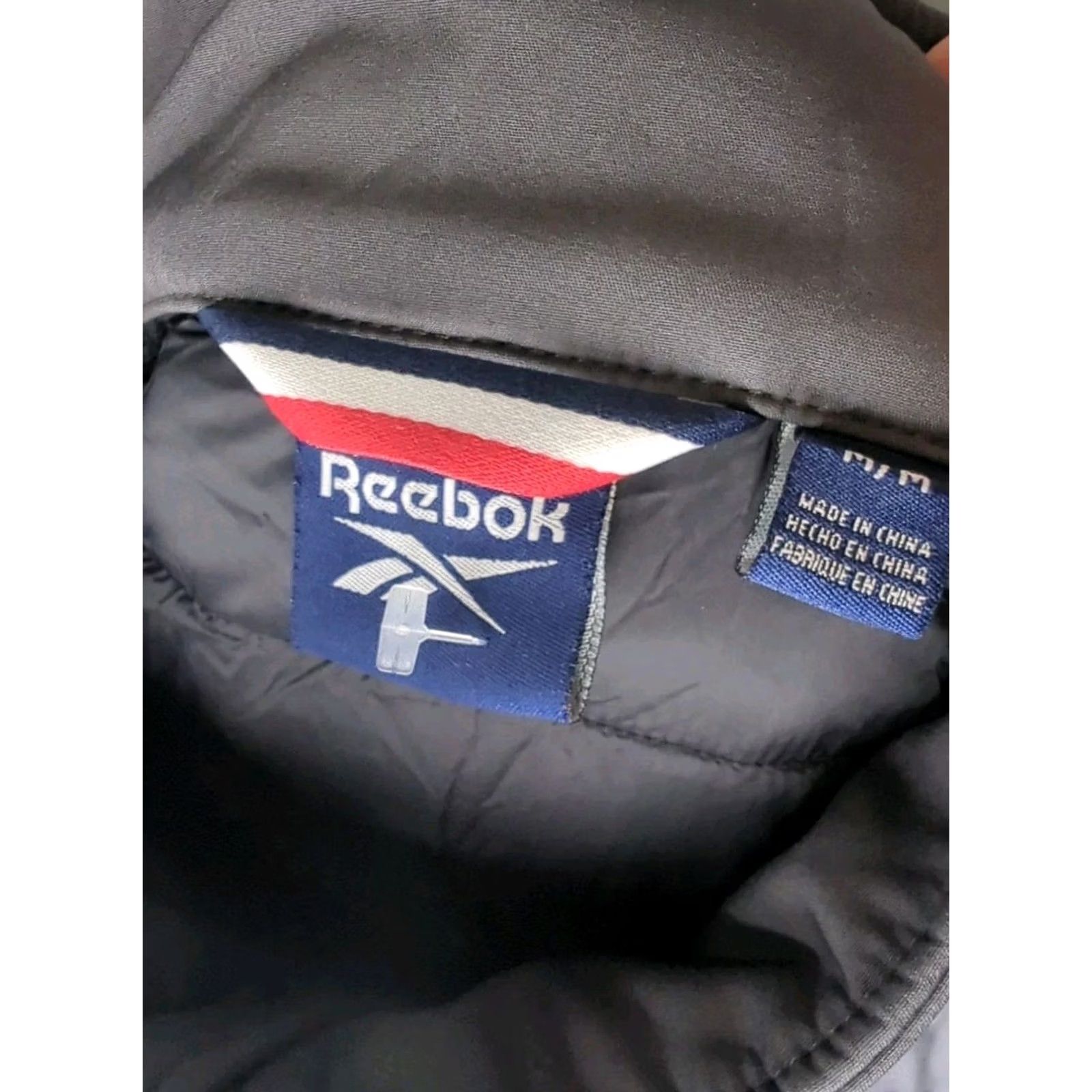 Reebok Reebok Puffer Vest Men Medium Black Gray Jacket Workout Running Gilet Size US M / EU 48-50 / 2 - 5 Thumbnail