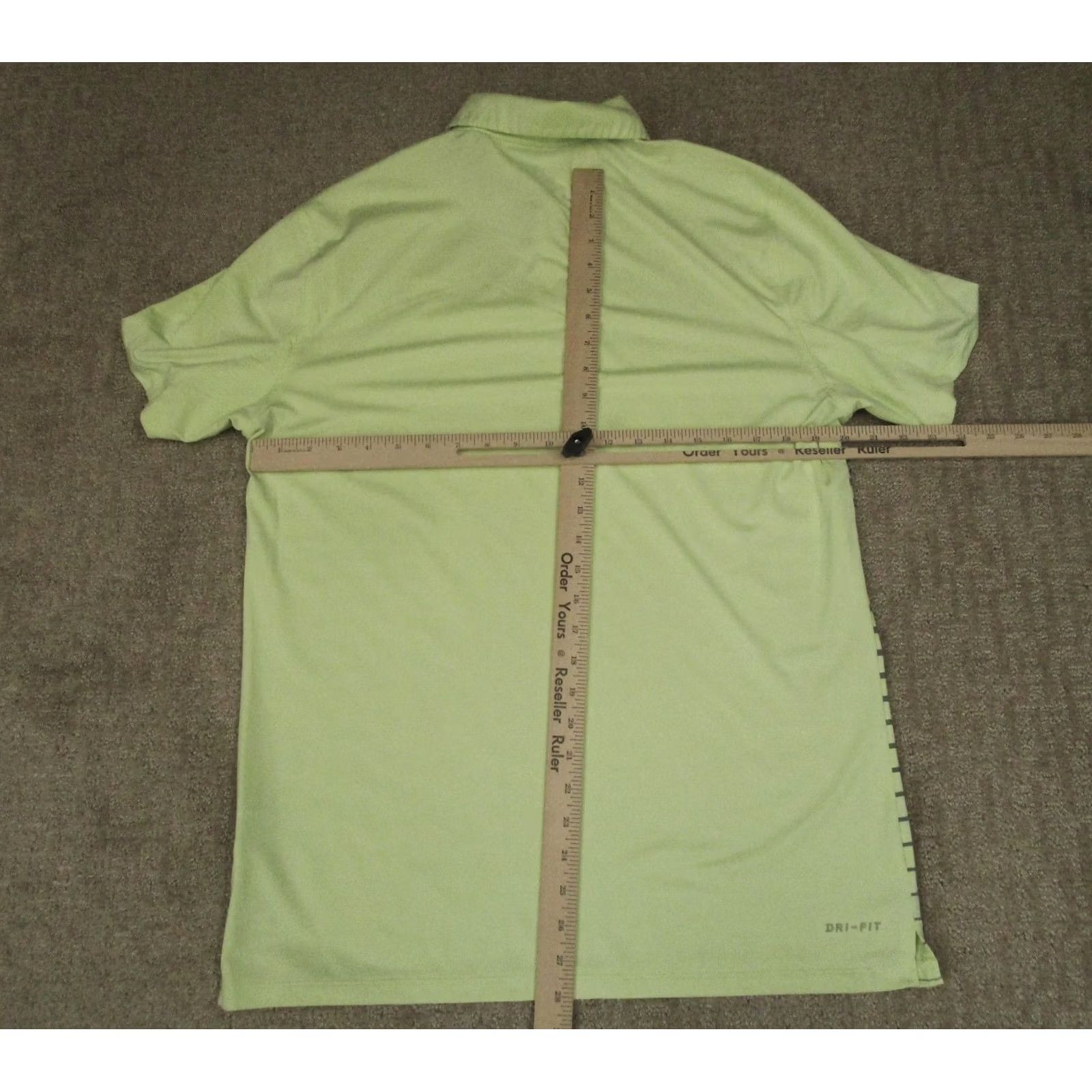 Nike Nike Dri-FIT Polo Shirt Golf Mens Medium Yellow Neon Side Stripe Performance Size US M / EU 48-50 / 2 - 4 Thumbnail