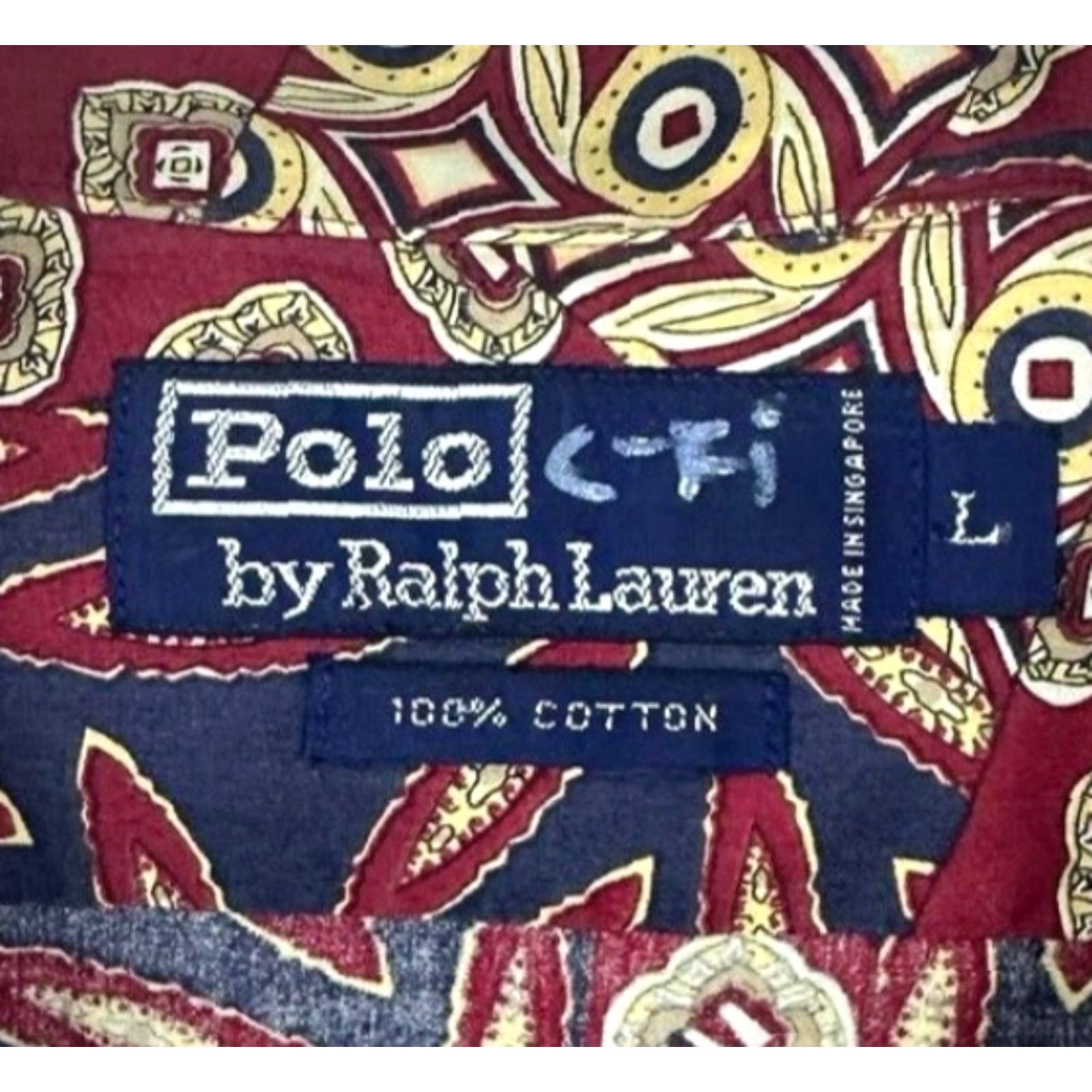 VINTAGE Polo Ralph Lauren Men's Camp Shirt Short Sleeve