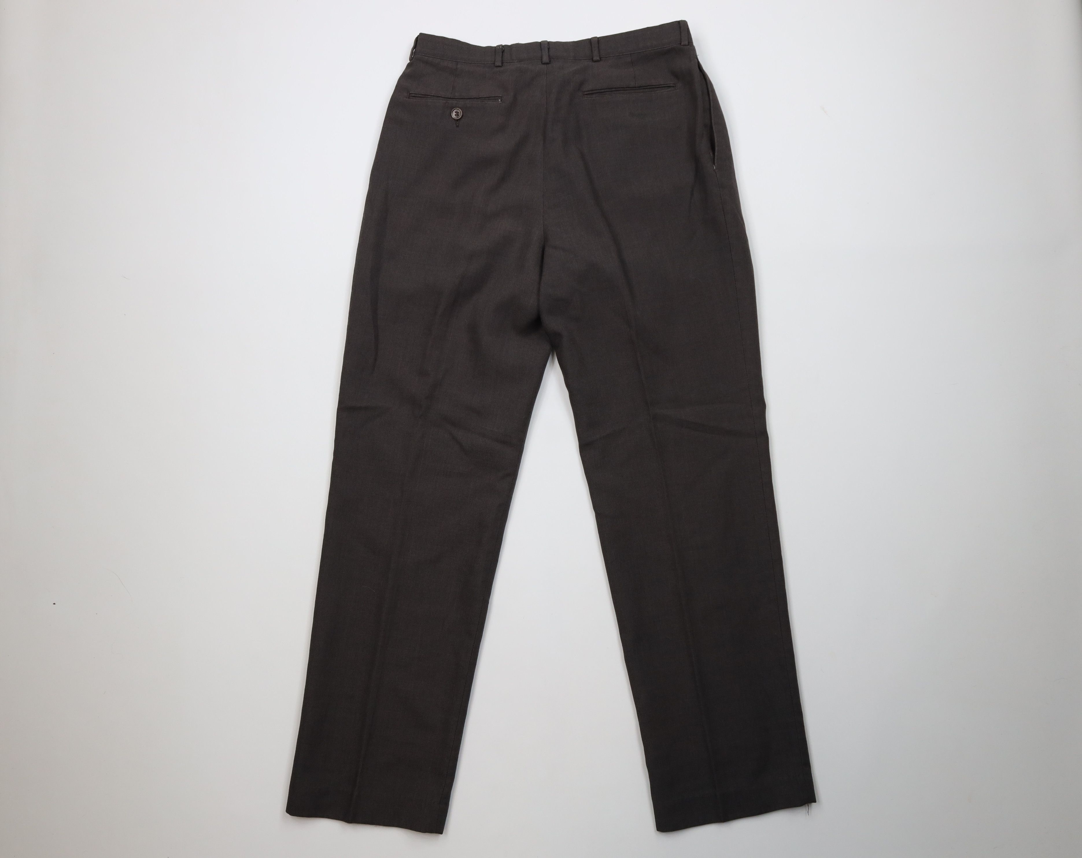 Vintage Vintage 90s Streetwear Gabardine Blend Pleated Chino Pants Size US 30 / EU 46 - 8 Thumbnail