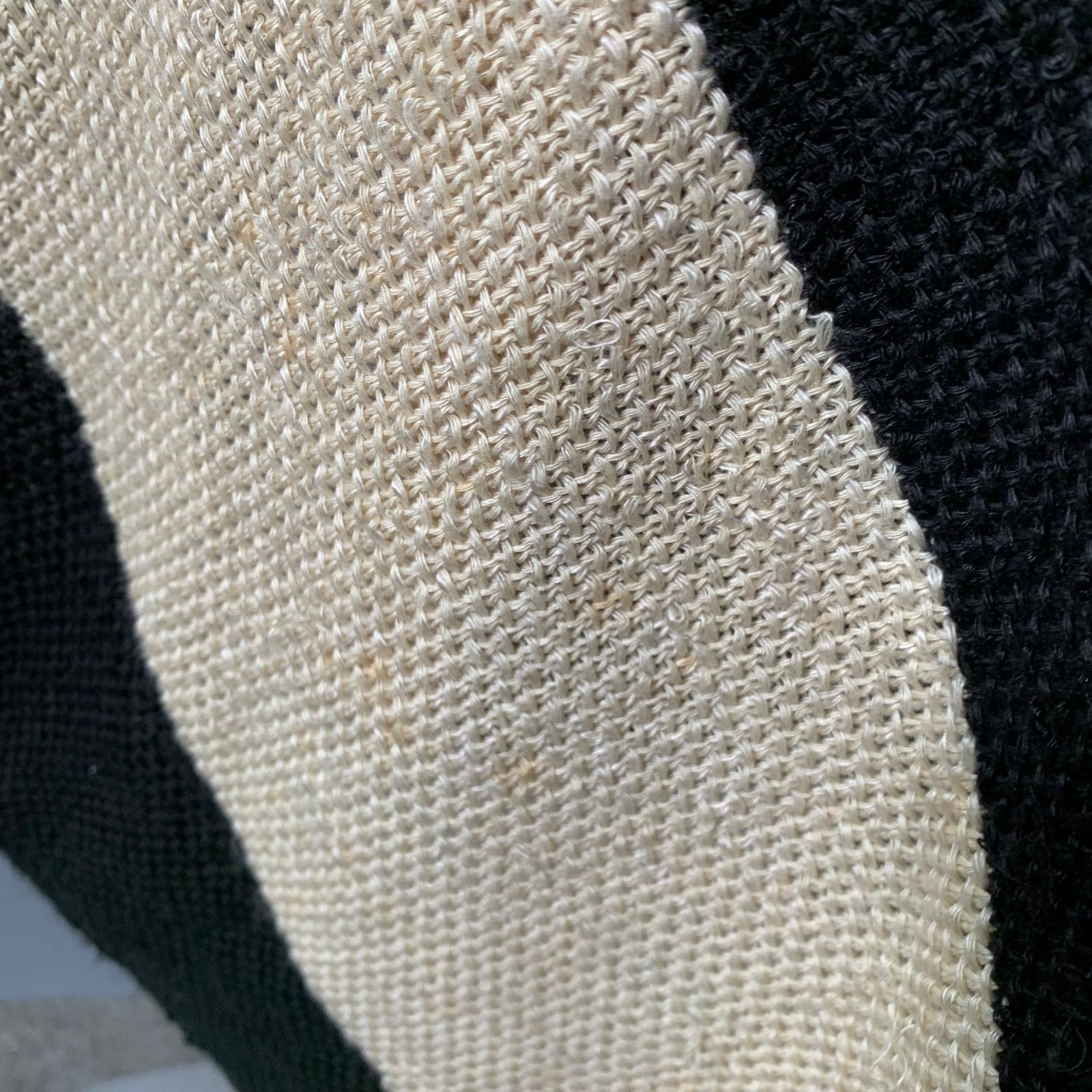 Ralph Lauren Size M/L Black Beige Linen Silk Color Block Cardigan Size M / US 6-8 / IT 42-44 - 7 Thumbnail