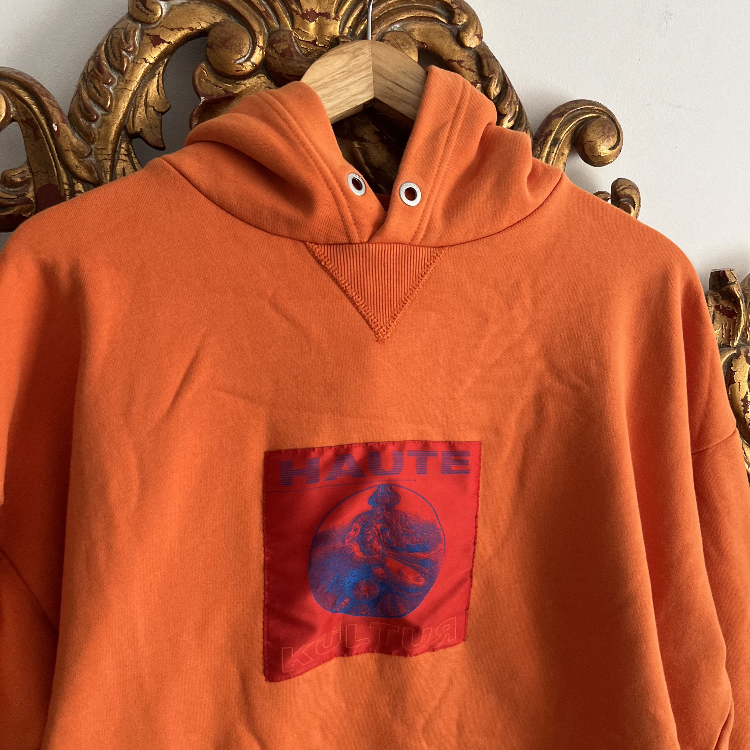 Diesel Diesel Haute Kultur Orange hoodie patched Y2K Size US XL / EU 56 / 4 - 4 Thumbnail