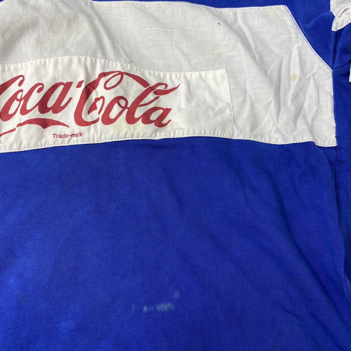 Coca Cola × Vintage Vintage 90s COCA-COLA Trademark USA Button Up Collar Rugby Size US M / EU 48-50 / 2 - 6 Thumbnail