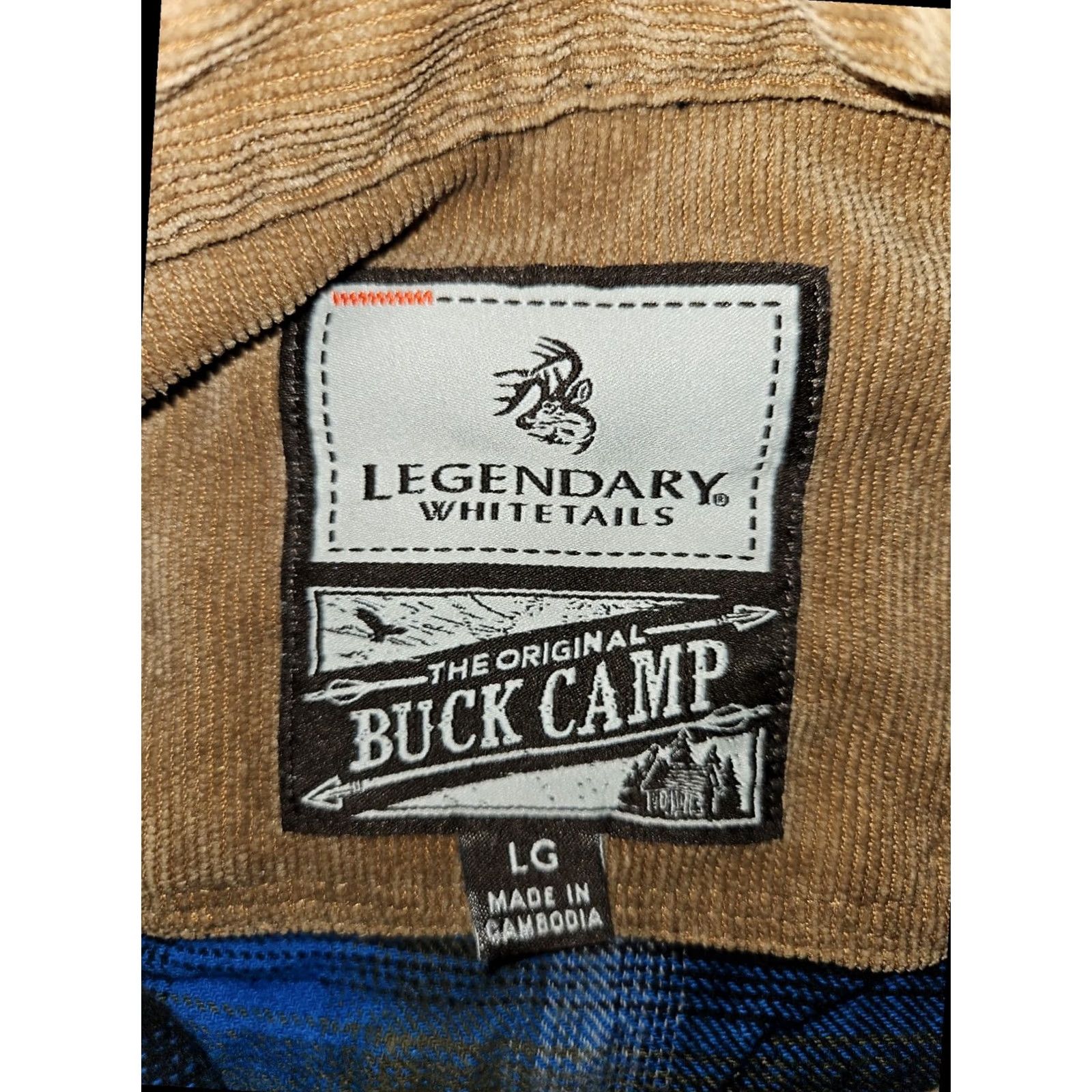 Vintage Legendary Whitetails Flannel Shirt Men's L Long Sleeve Blue Plaid Outdoors Size US L / EU 52-54 / 3 - 2 Thumbnail