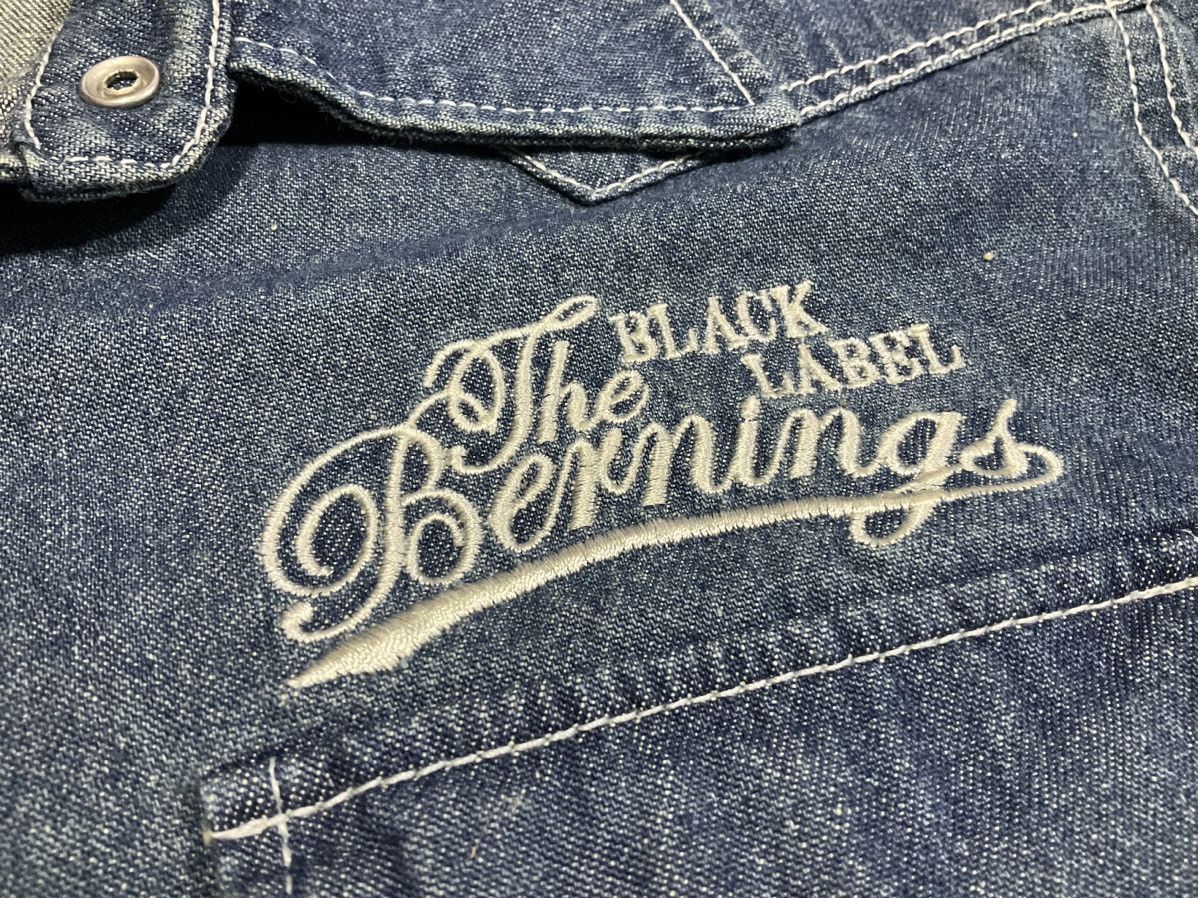 Hysteric Glamour × If Six Was Nine × Japanese Brand 🔥Sick Y2K Berning Sho Skull Denim Shirt Black Label Size US M / EU 48-50 / 2 - 6 Thumbnail