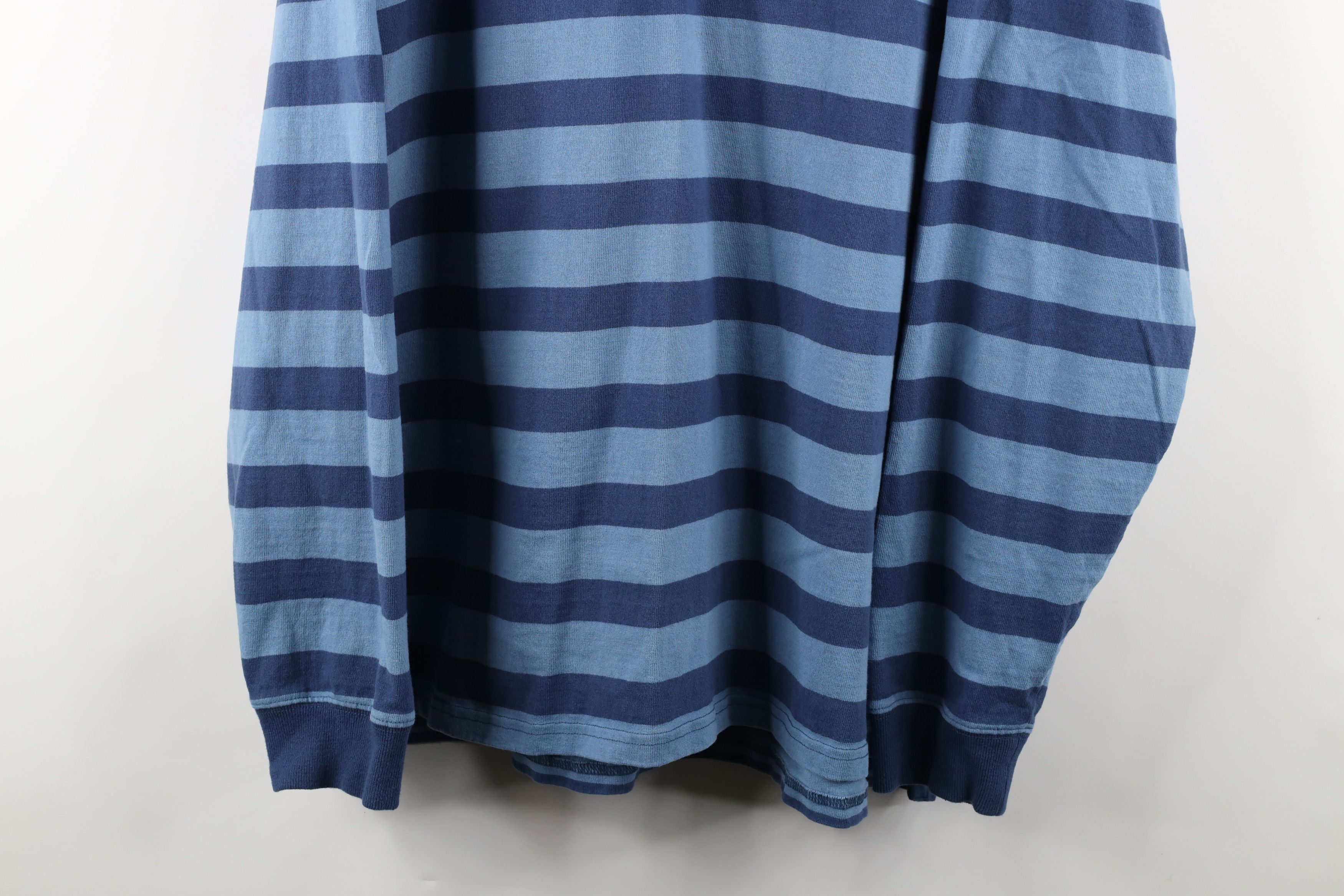 L.L. Bean × Vintage Vintage LL Bean Out Striped Long Sleeve Rugby Polo Shirt Size US XL / EU 56 / 4 - 3 Thumbnail