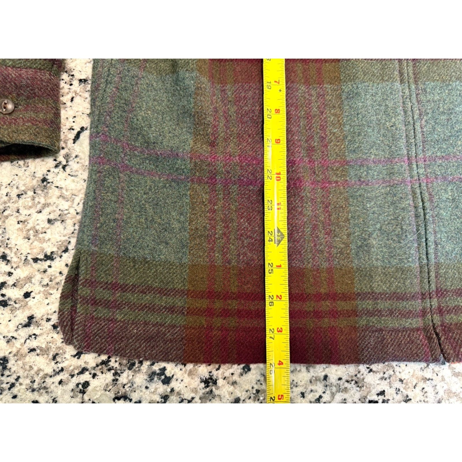Ralph Lauren VINTAGE Ralph Lauren Men Jacket Shacket 90s Biker Tartan Plaid Tweed Leather Elbow Patch Medium Size US M / EU 48-50 / 2 - 2 Thumbnail
