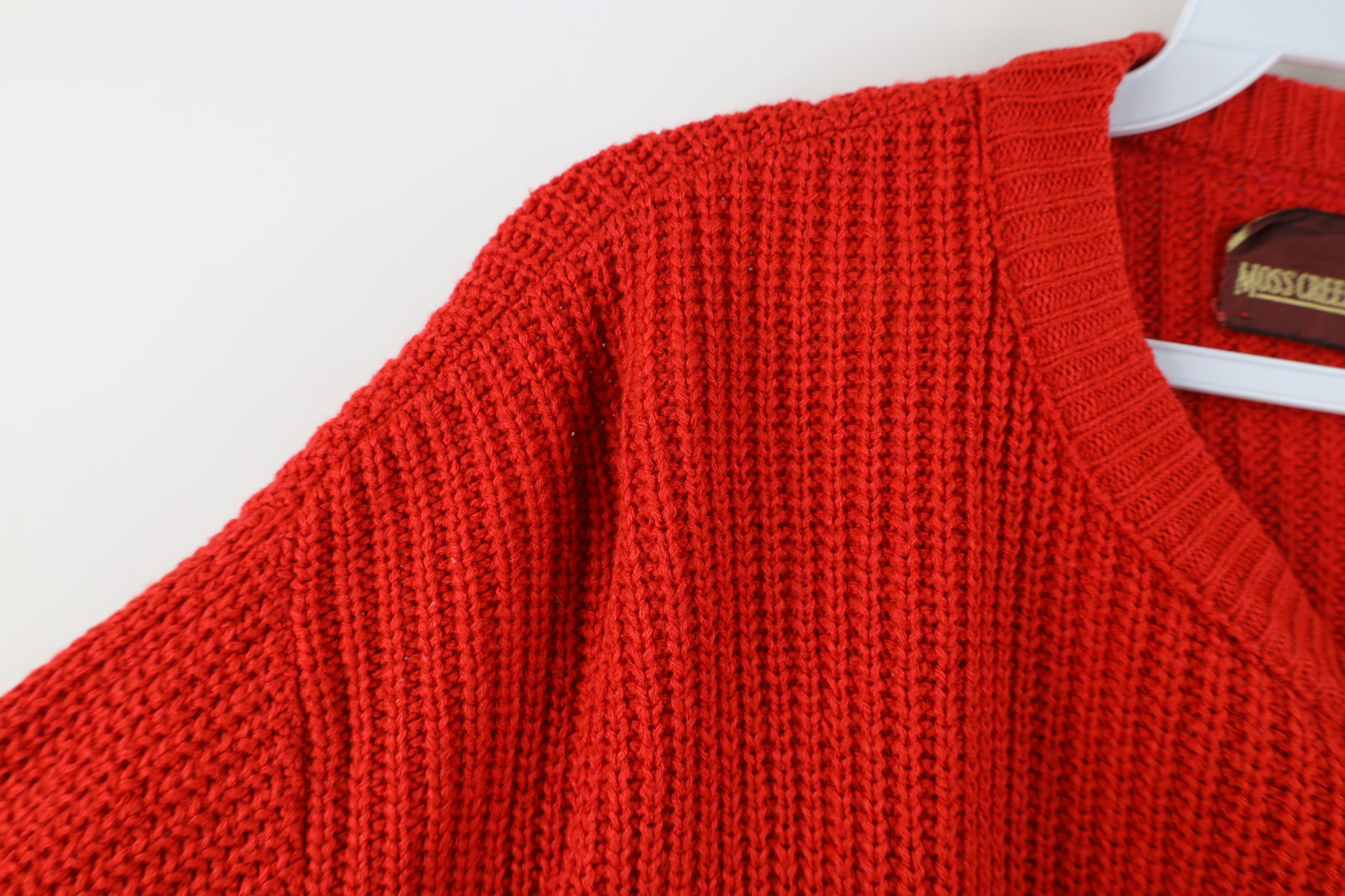 Vintage Vintage 90s Streetwear Chunky Ribbed Knit Crewneck Sweater Size US XXL / EU 58 / 5 - 5 Thumbnail