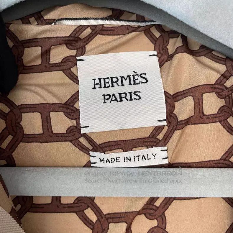 Hermes Hermes Mink Interior Monogram Printed Hooded Down Jacket Size XS / US 0-2 / IT 36-38 - 7 Thumbnail