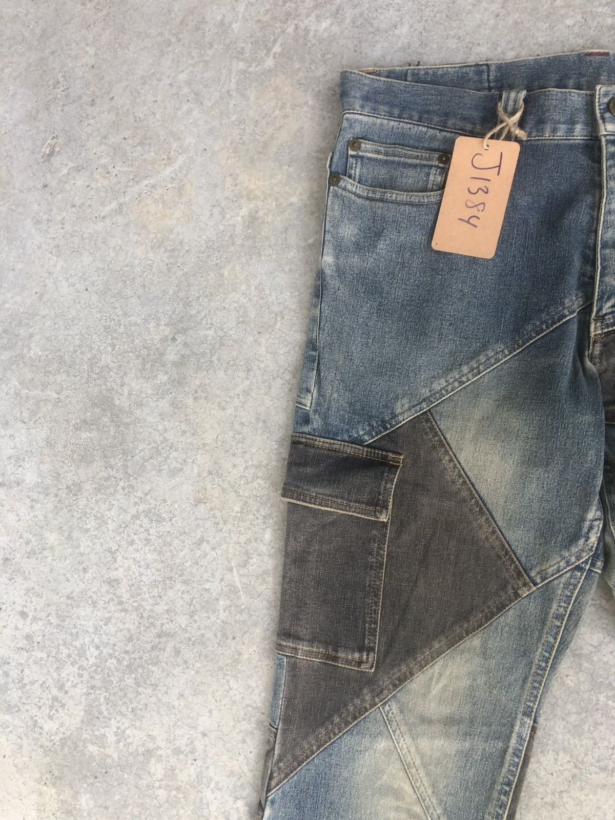 If Six Was Nine Japanese Modern Lover Flared Jeans Distressed Patchwork Size US 32 / EU 48 - 4 Thumbnail