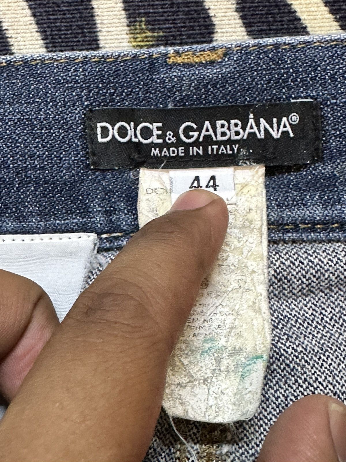 Dolce & Gabbana Vintage Dolce&Gabbana Mudwasj Whiskers Denim Size US 30 / EU 46 - 7 Thumbnail
