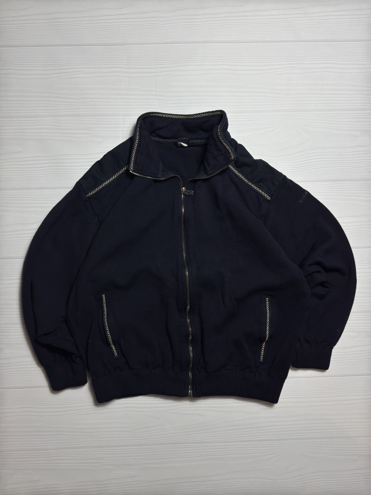 Paul Shark yachting heavy knit full zip sweater