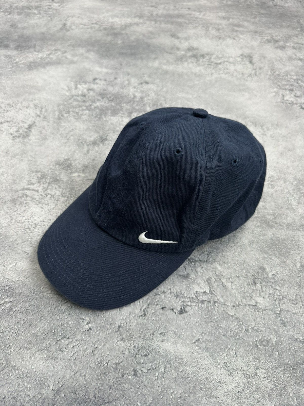 Nike Nike Vintage Cap Double Swoosh Y2K Drill Blue Hat small size Size ONE SIZE - 1 Thumbnail