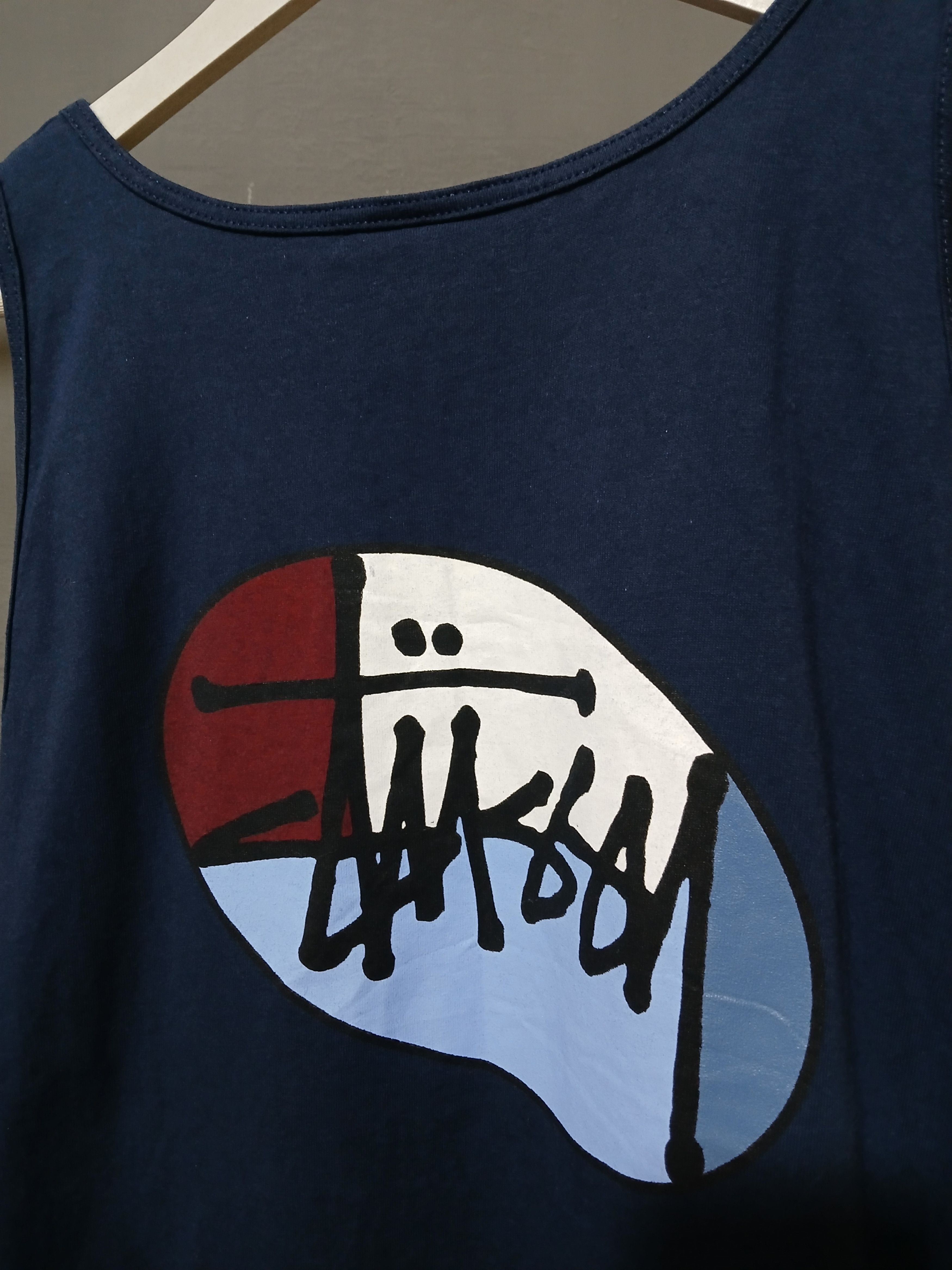 Stussy 90s Stussy Oval Graphic Tank Top Size US XXL / EU 58 / 5 - 7 Thumbnail