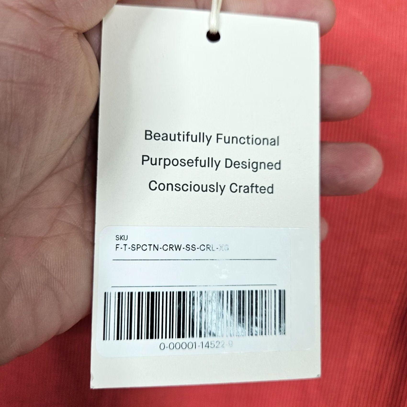 Everlane Everlane Women's Ribbed Crew Neck Short Sleeve Orange Tee XS NEW Size 26" / US 2 / IT 38 - 6 Thumbnail