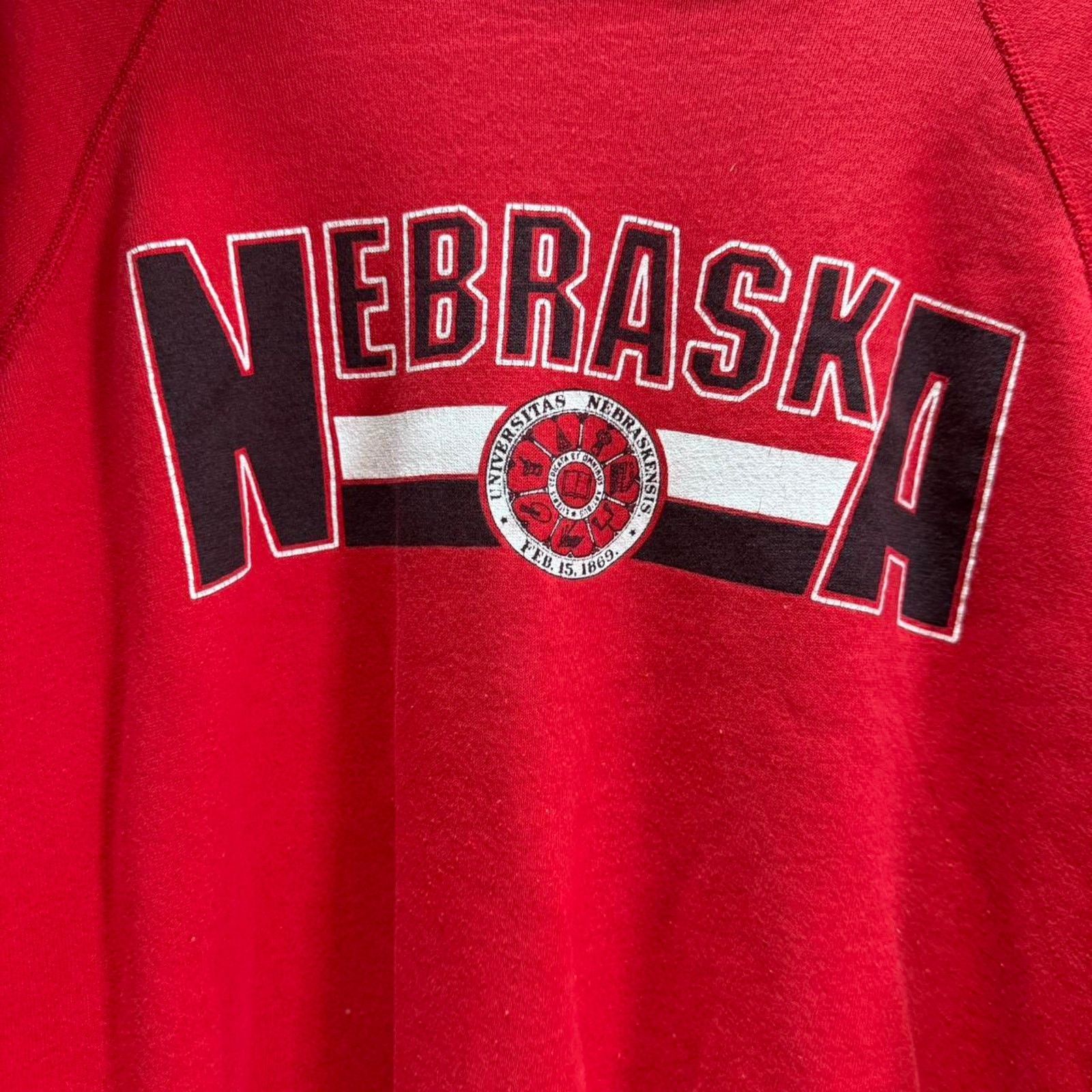 Vintage Vintage 90s Nebraska Huskers Spell Out Crewneck Size US L / EU 52-54 / 3 - 3 Thumbnail
