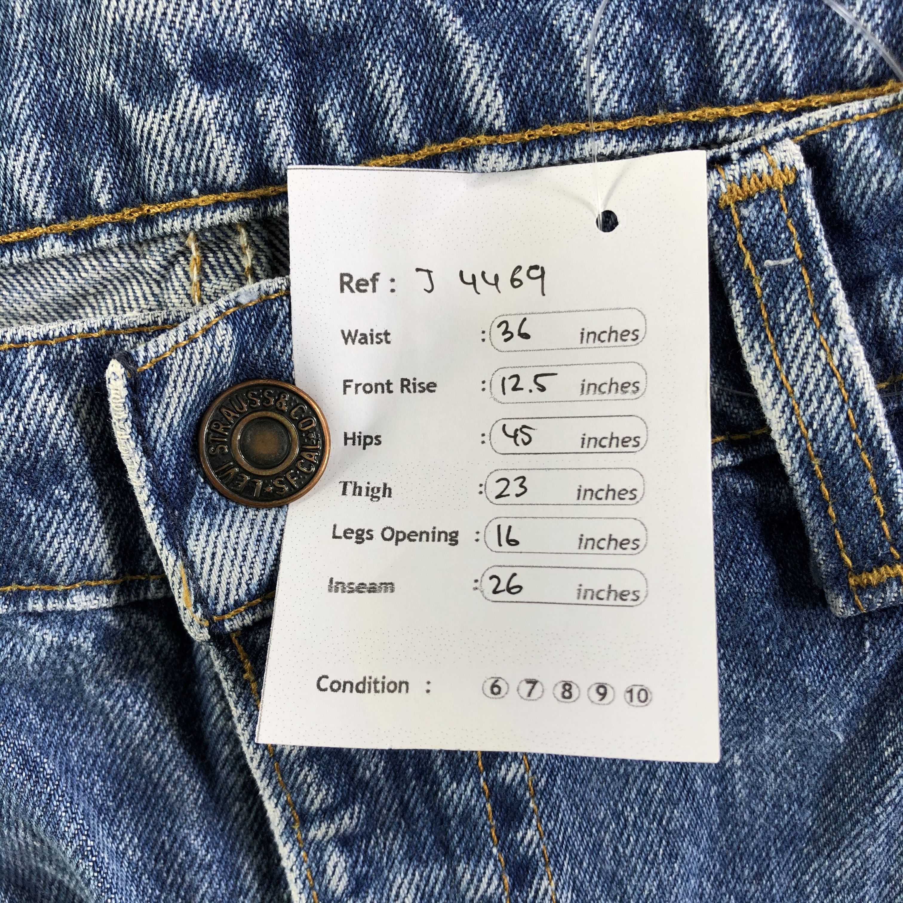 Levi's Vintage 90s Levis 505 Jeans-J4469 Size US 36 / EU 52 - 9 Thumbnail