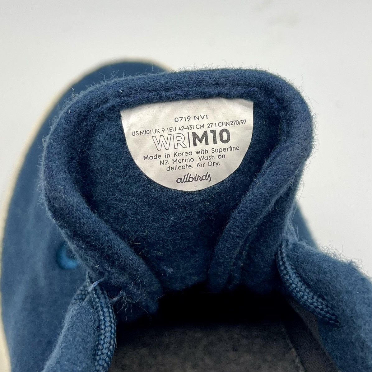 Allbirds Allbirds Merino Wool Runners Blue Comfort Walking Shoes Size US 10 / EU 43 - 4 Thumbnail